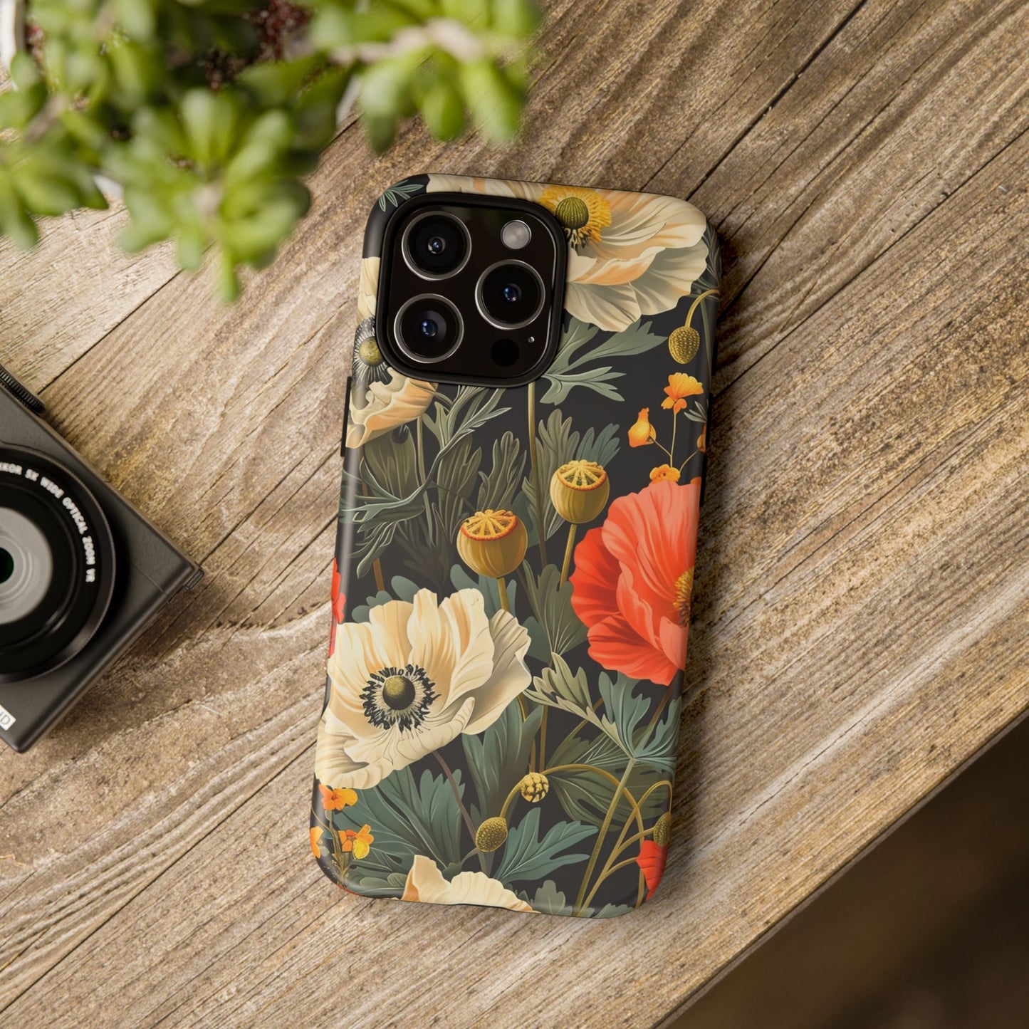 Floral Phone Case - Tough Cases with Vibrant Garden Design, Phone Accessory, Gift for Her, Spring Style, Nature Lover