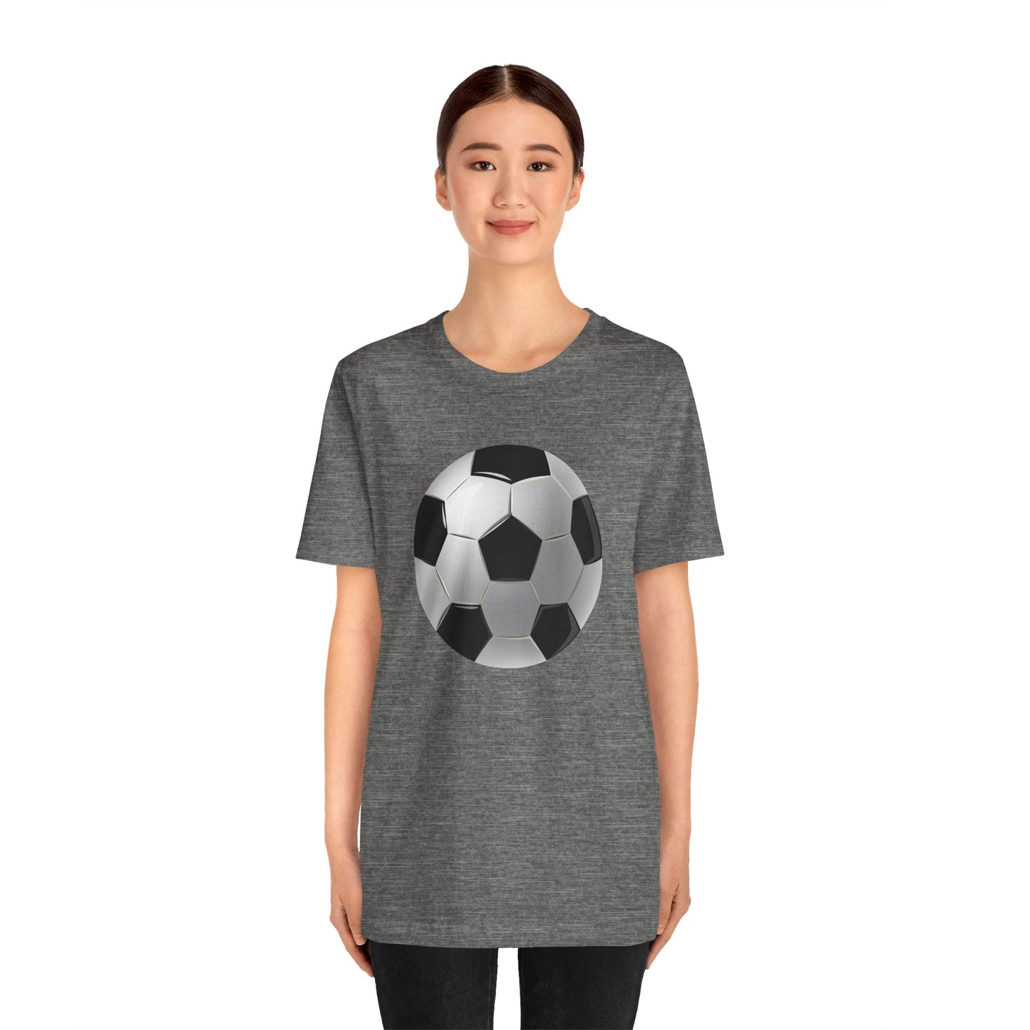 Unisex Jersey Short Sleeve Tee - Dynamic Football Design - Sports Passion and Energy
