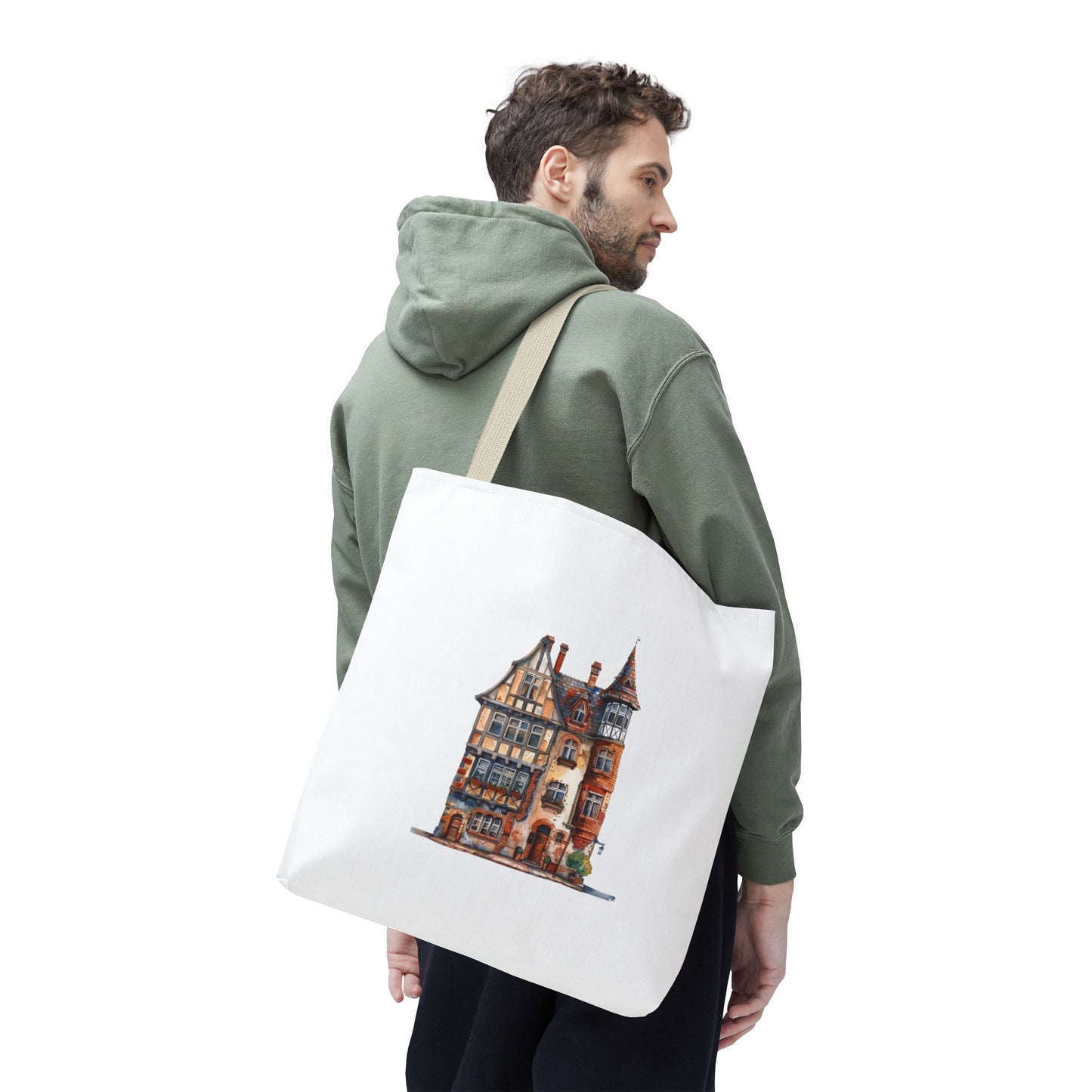 Charming Illustrated Tote Bag, Perfect for Shopping, Beach Days, Eco-Friendly, Gift for Gardeners, Art Lovers, Travel Essential