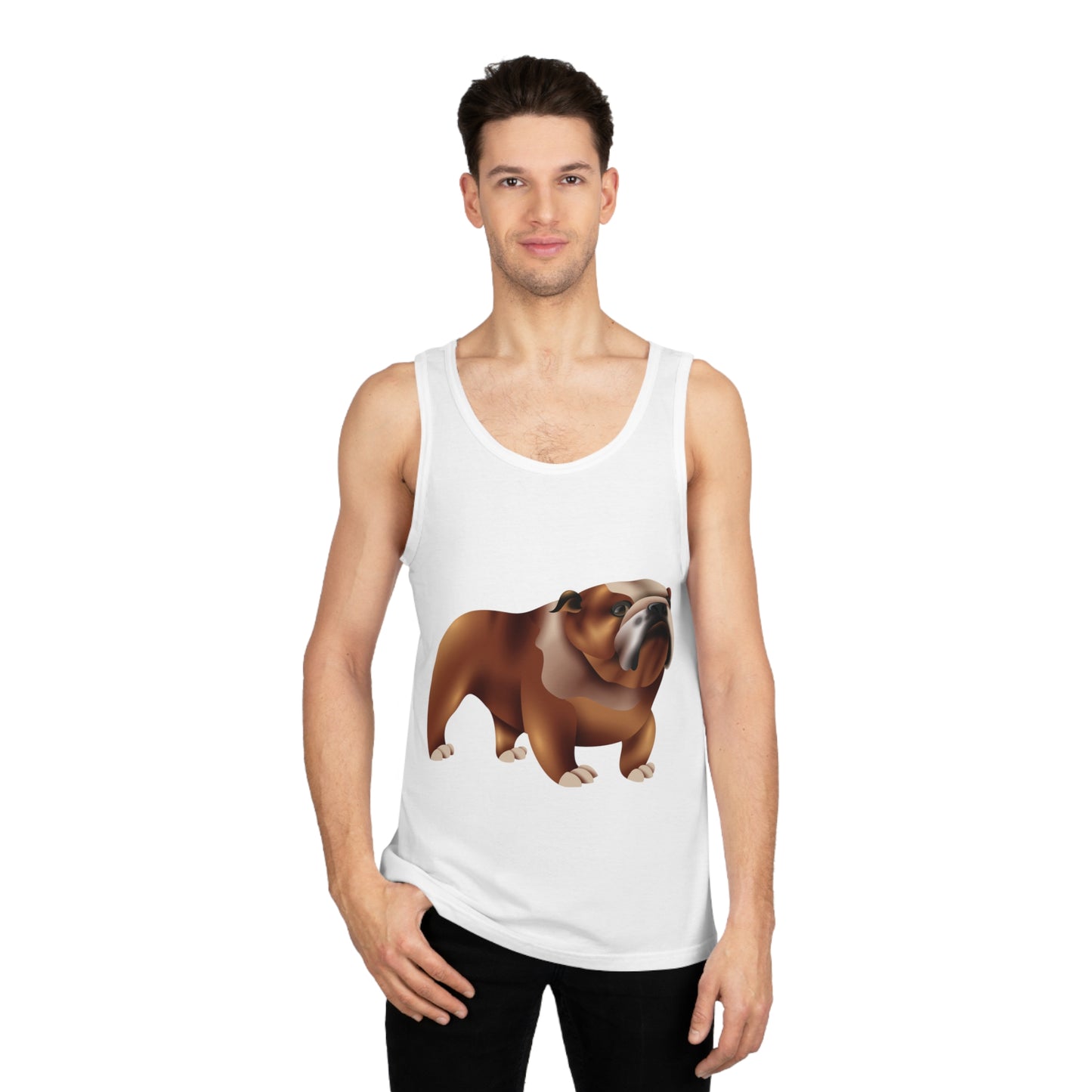 Unisex Softstyle™ Tank Top - Cute British Dog