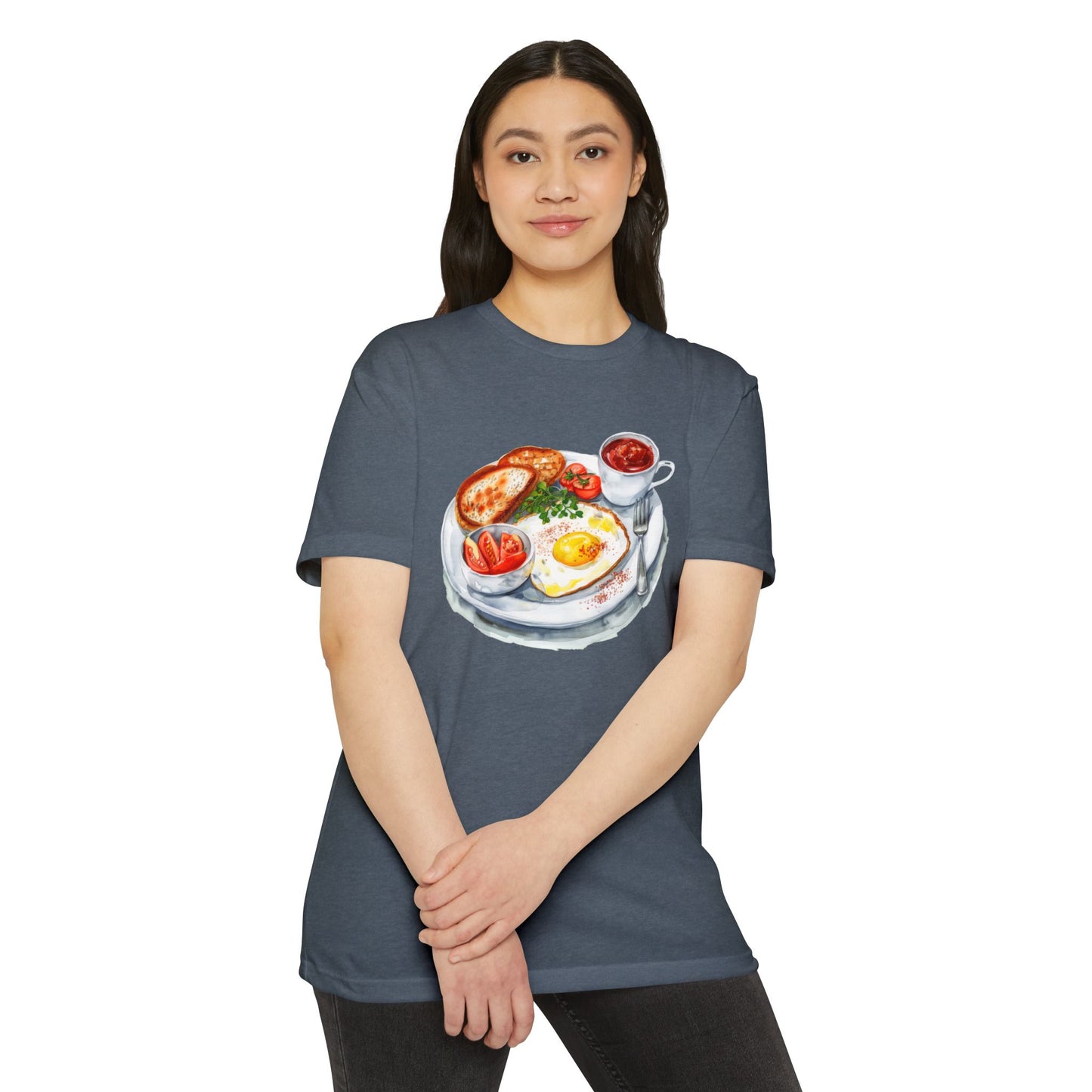 Unisex CVC Jersey T-shirt - Elegant British Breakfast