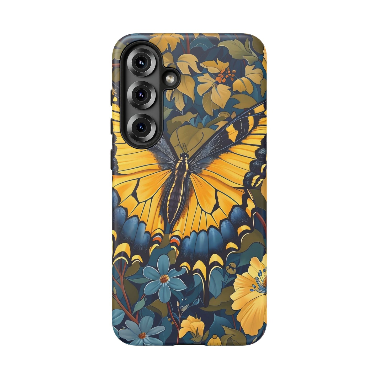 Colorful Butterfly Phone Case, Floral Design, Tough Cases, Protective Cover, Gifts for Nature Lovers, Birthday Present