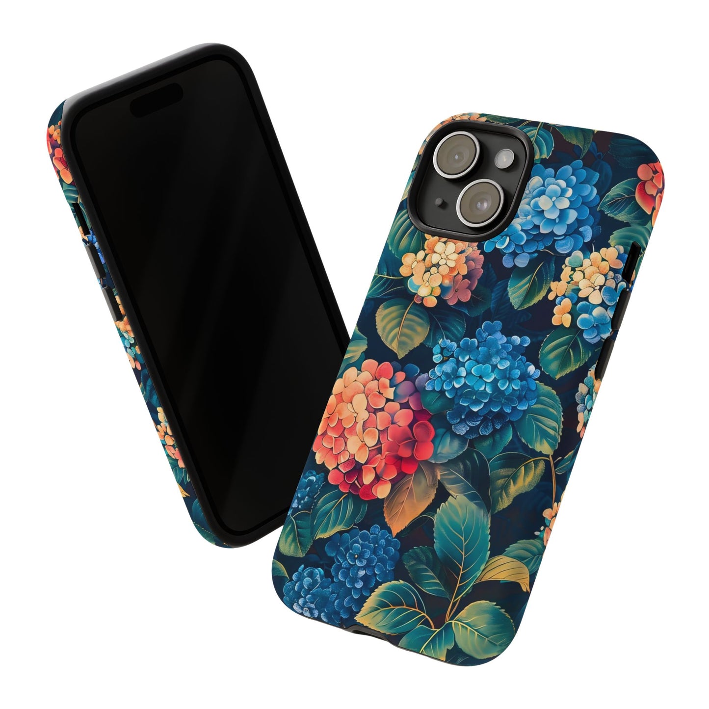 Floral Tough Phone Case, Durable Smartphone Cover, Flower Design, Gift for Her, Stylish Protection