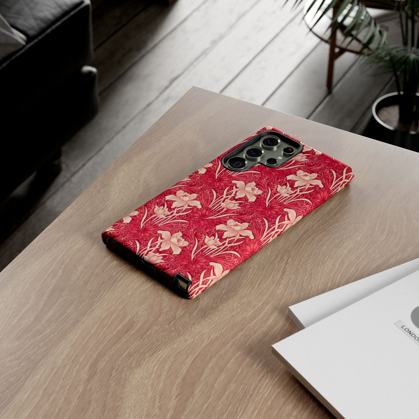 Floral Tough Phone Case - Durable, Stylish Accessory, Perfect Gift for Her, Floral Pattern, Customizable, Ideal for Daily Use
