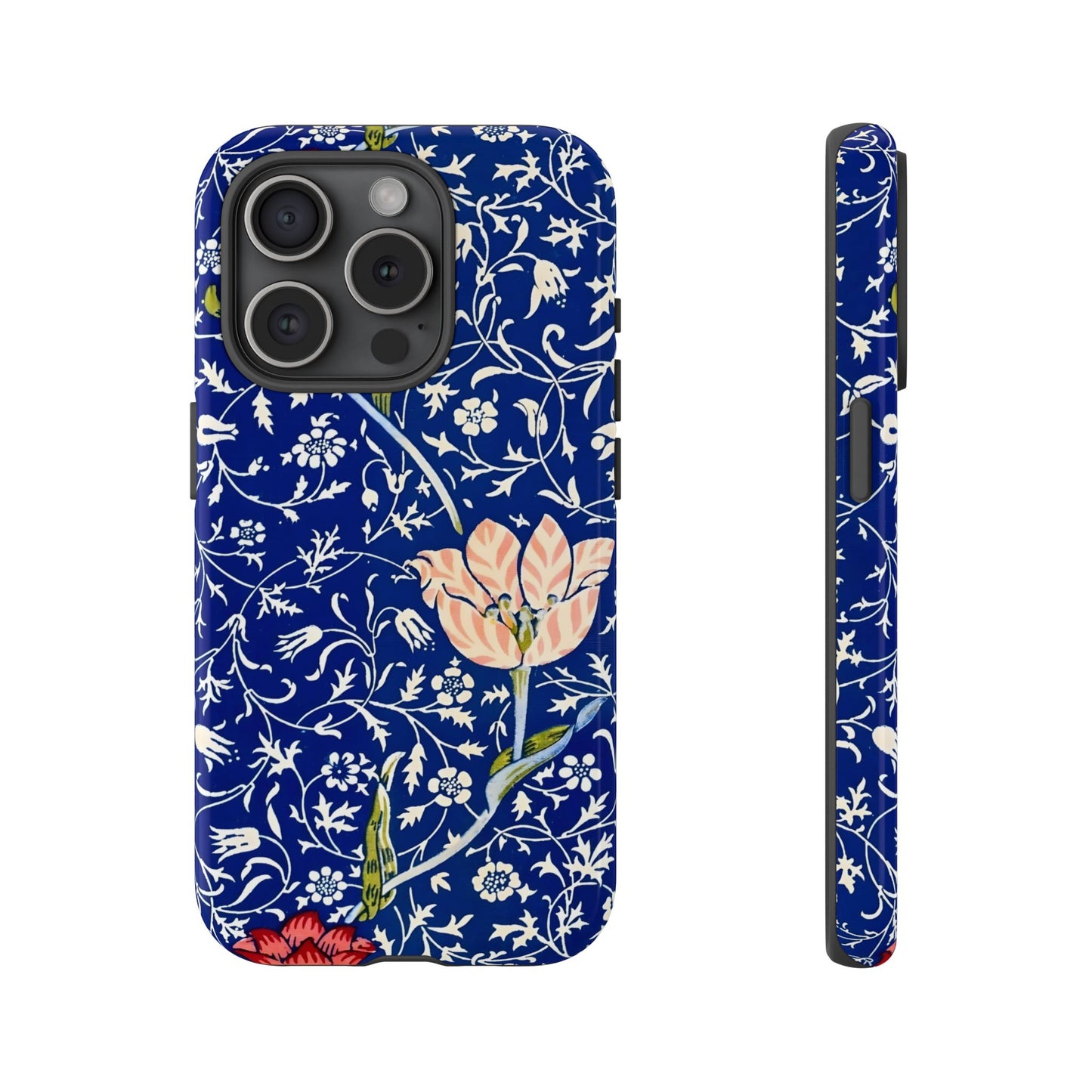 Floral Phone Case, Unique Tough Phone Cover, Gift for Her, Spring Decor, Durable Protective Case, Elegant Floral Design