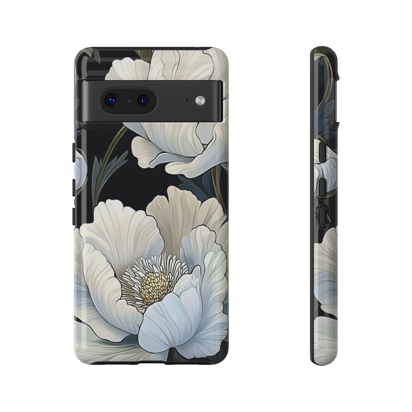 Floral Phone Case, Tough Cases for Women, Stylish Phone Cover, Floral Design Phone Protector, Nature Inspired Tech Accessories