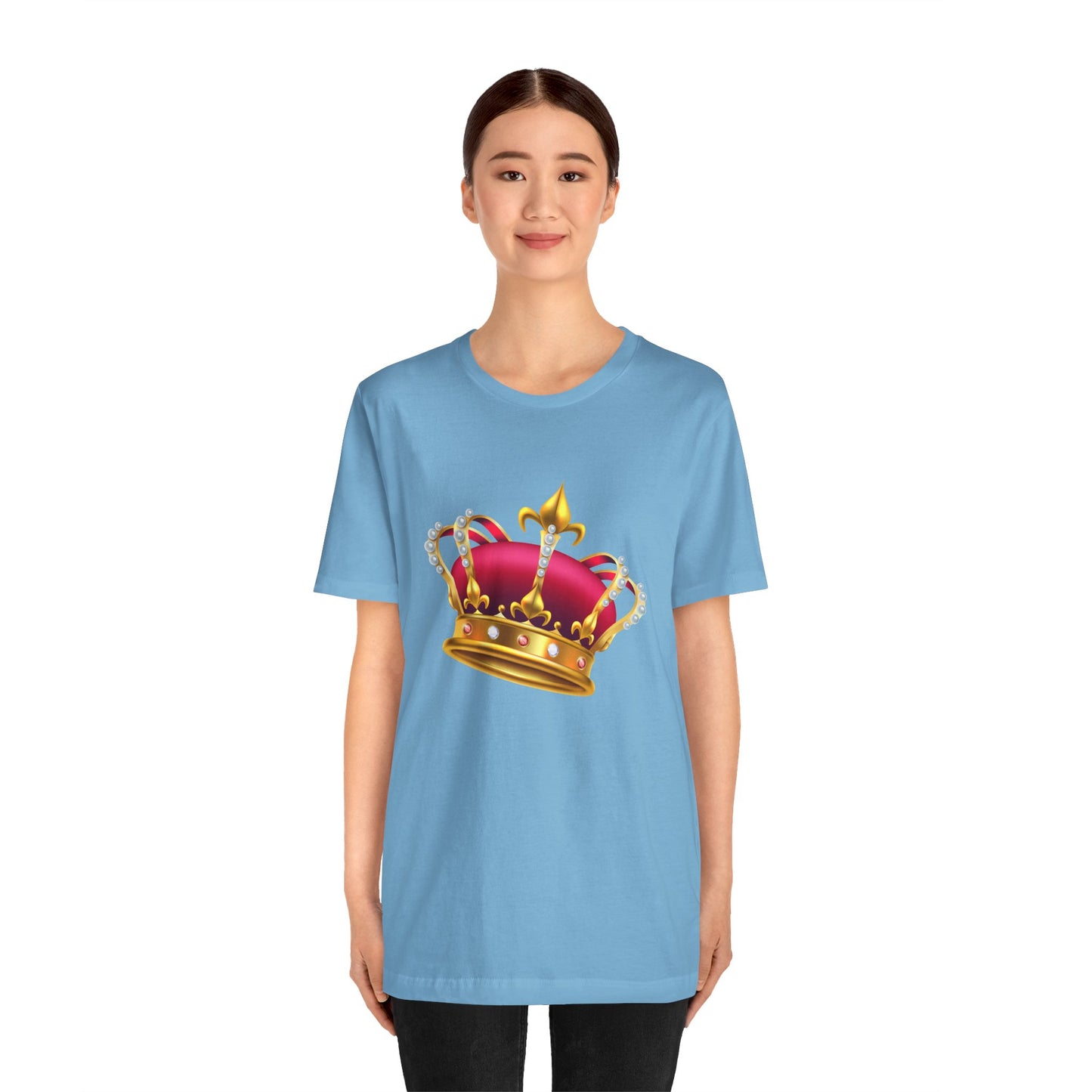 Unisex Jersey Short Sleeve Tee - British Royal Crown Design - Iconic Symbol of Monarchy
