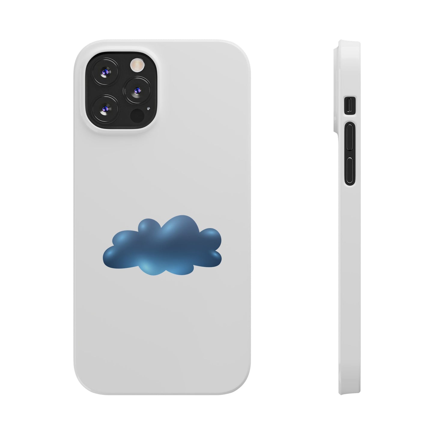 Cloud Design Slim Phone Cases - Aesthetic Protection for Your Device, Cute Phone Cover, Trendy Accessories, Gift for Her, Cloudy Vibes