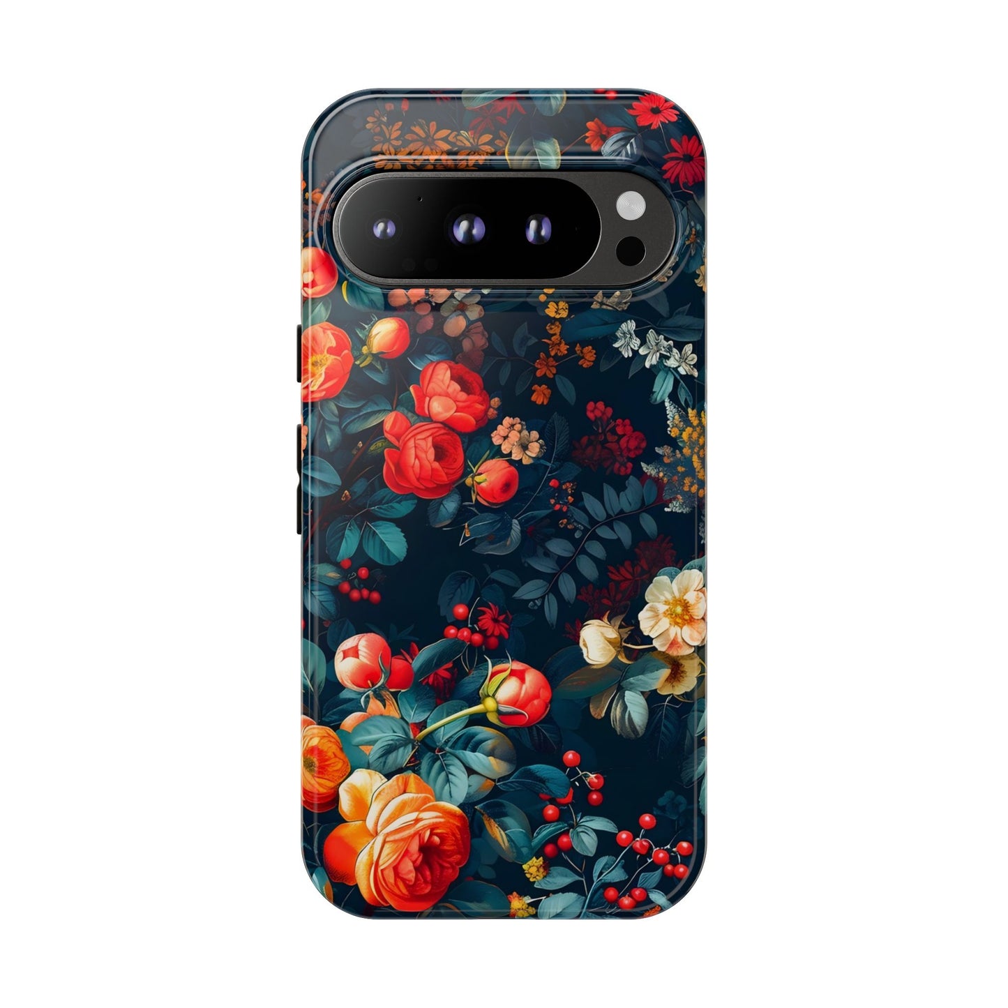 Floral Phone Case - Tough Cases, iPhone Protection, Elegant Floral Design, Gift for Her, Stylish Tech Accessory