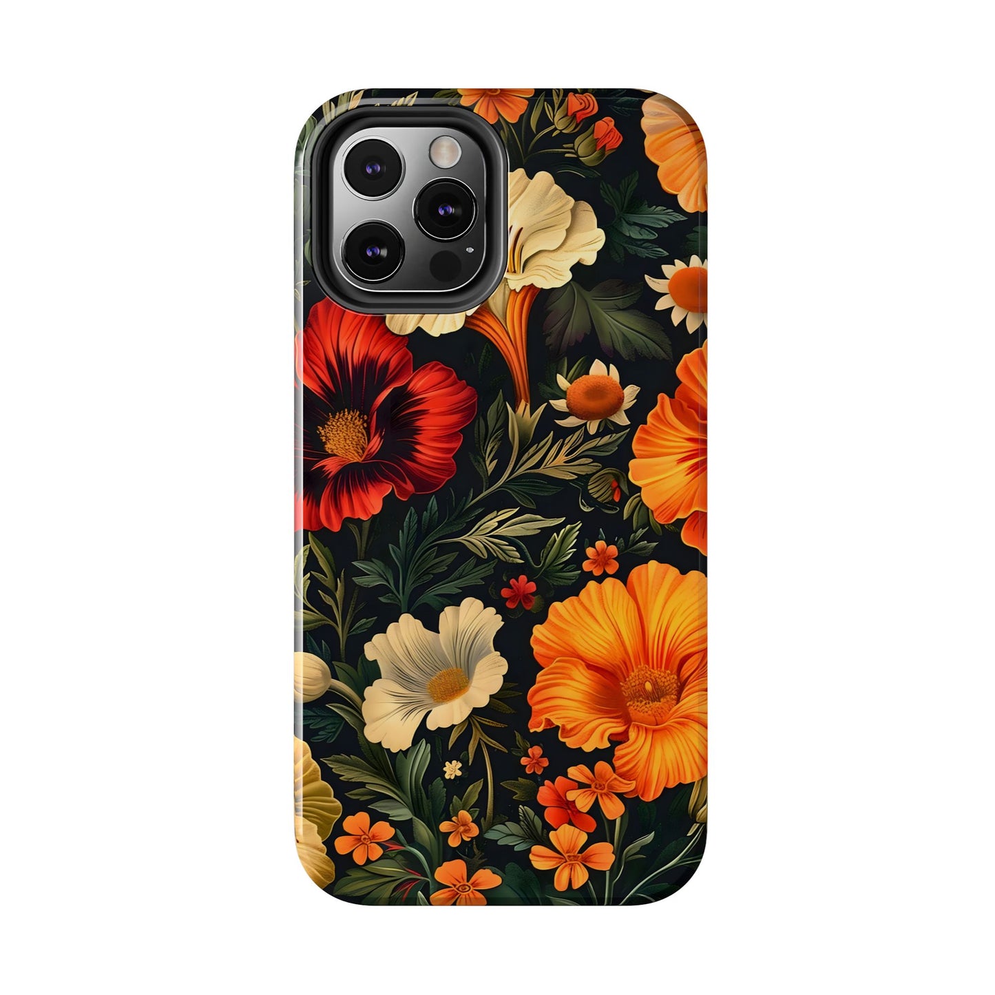 Vibrant Floral Tough Phone Case | Durable Phone Cover | Gift for Her | Spring Accessory | Stylish Tech Protection