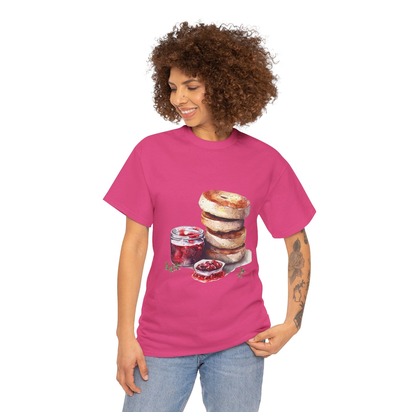 Unisex Heavy Cotton Tee - A Taste of Tradition - Iconic British Cuisine