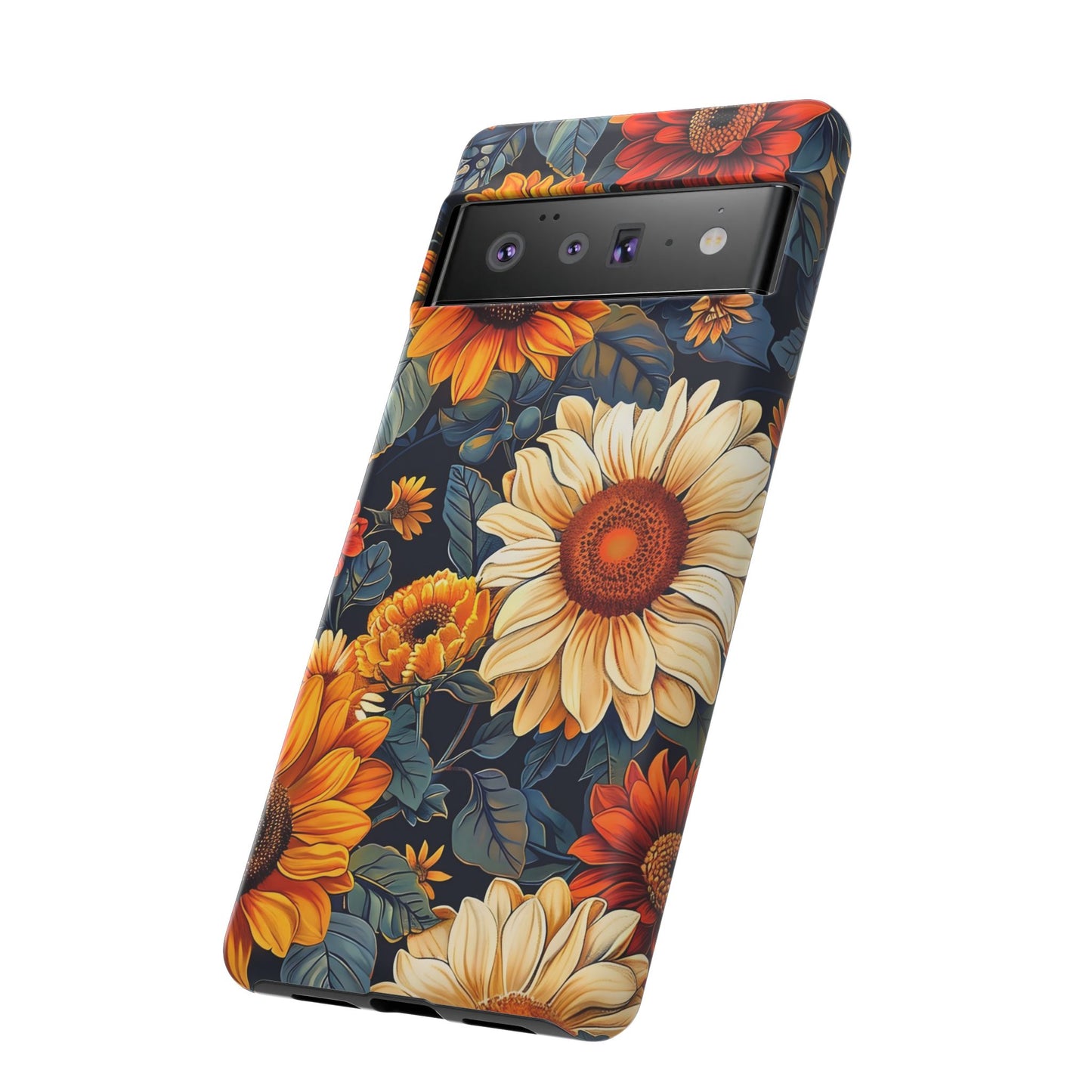Floral Tough Phone Case | Sunflower Design, iPhone Cover, Protective Case, Gifts for Her, Floral Phone Accessory