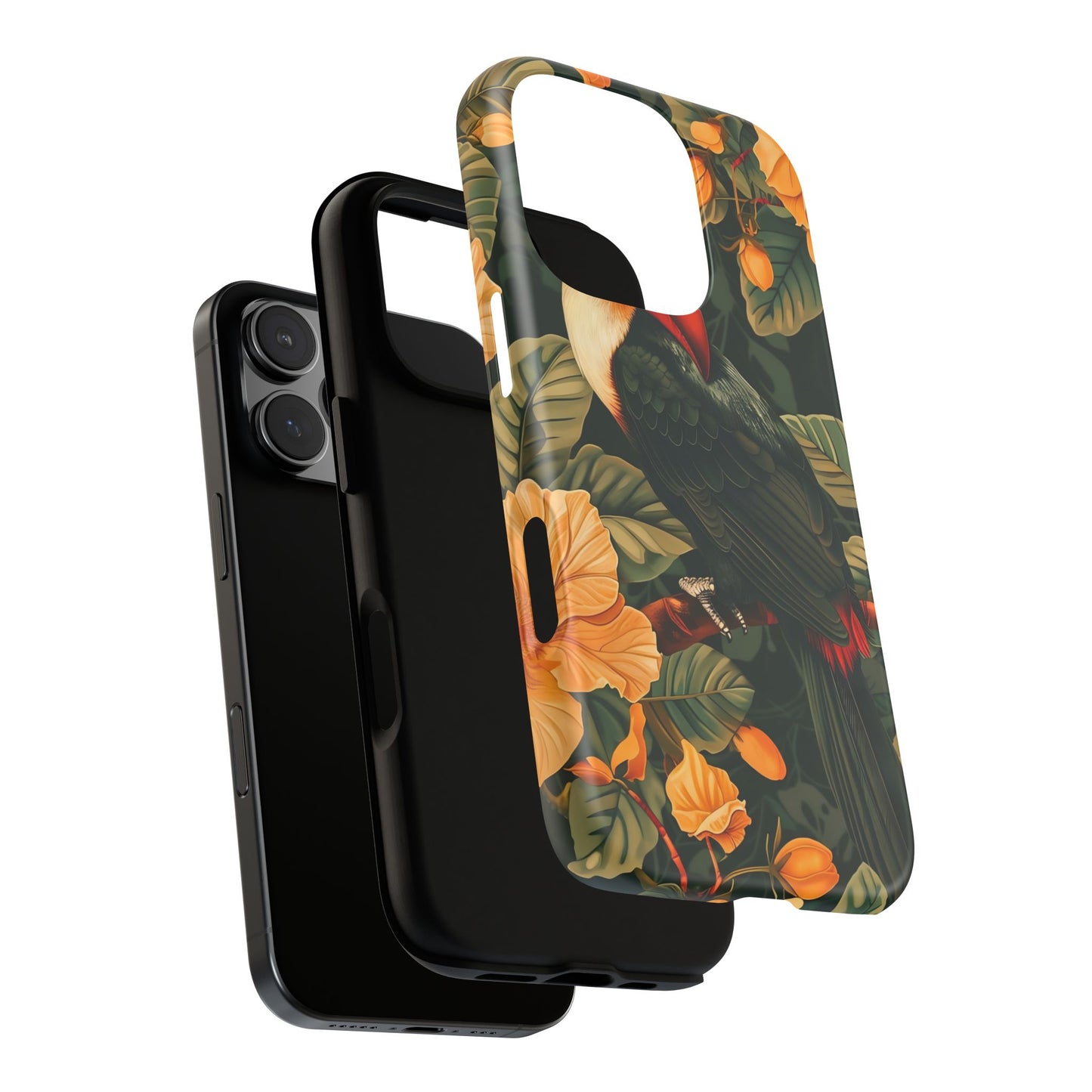 Tropical Toucan Phone Case, Exotic Bird Cover, Nature Lover Gift, Eco-Friendly Design, Customizable Tech Accessory