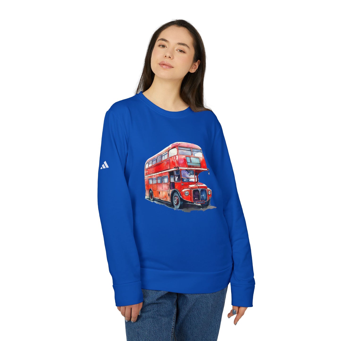Sweatshirt - Unisex Fleece Crewneck - London Double Decker Bus