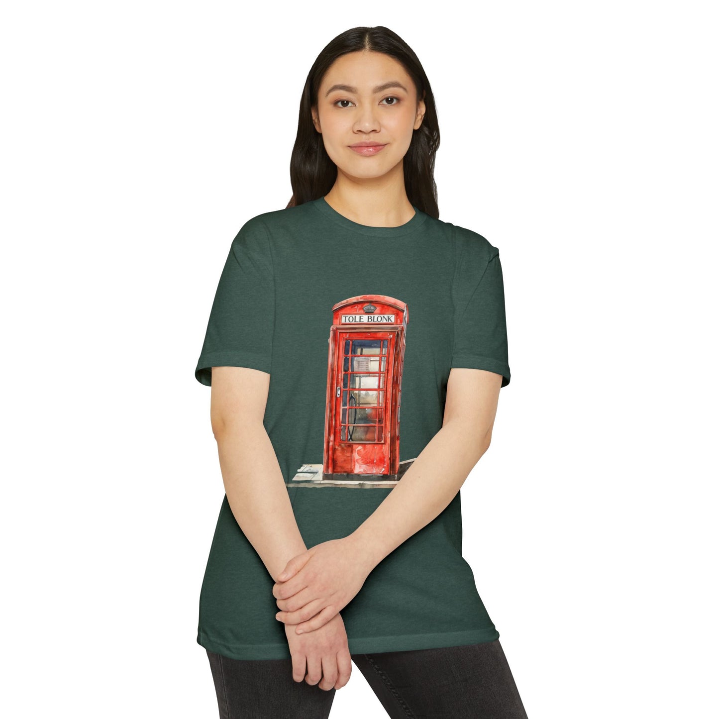 Unisex CVC Jersey T-shirt - Iconic British Public Telephone