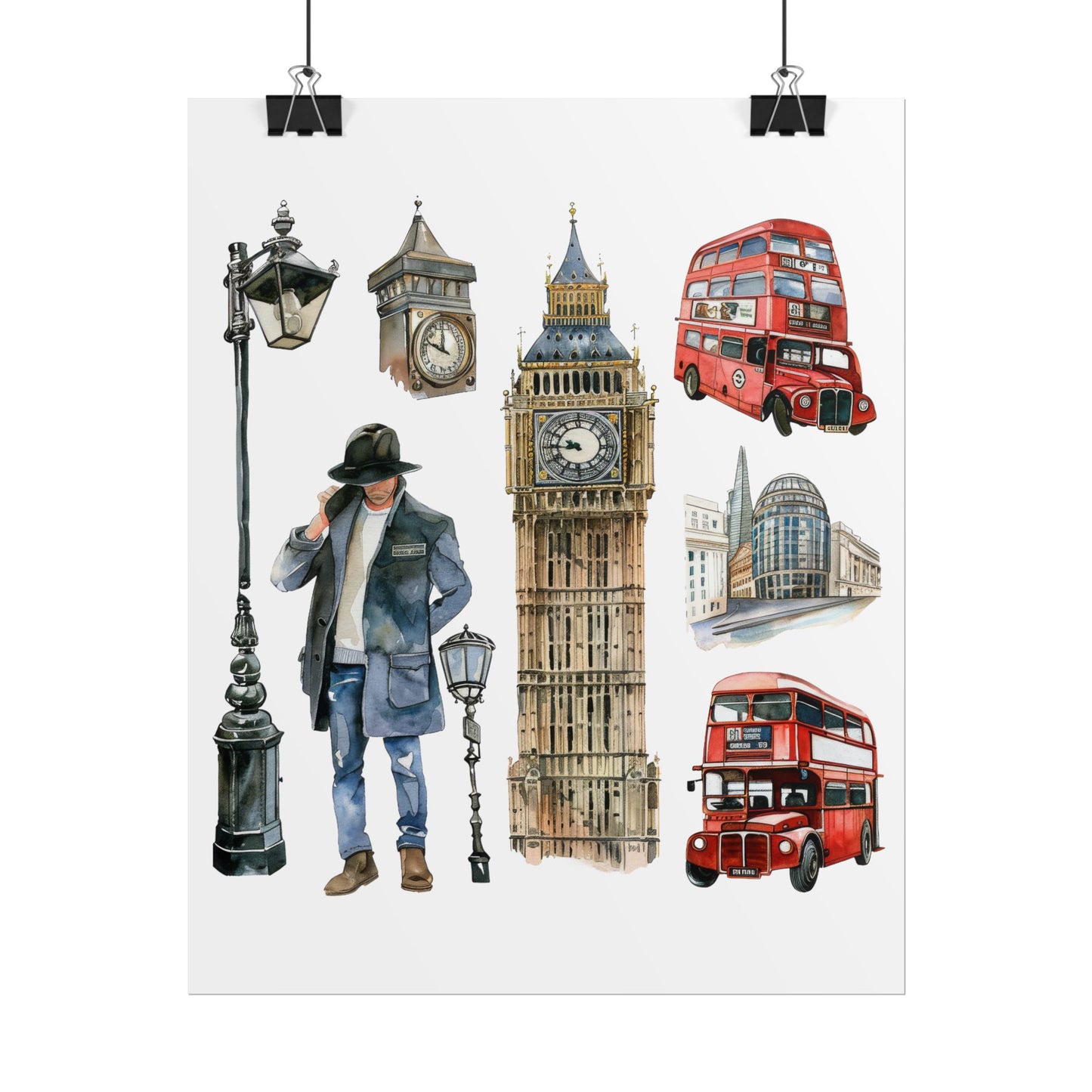 London themed Rolled Posters