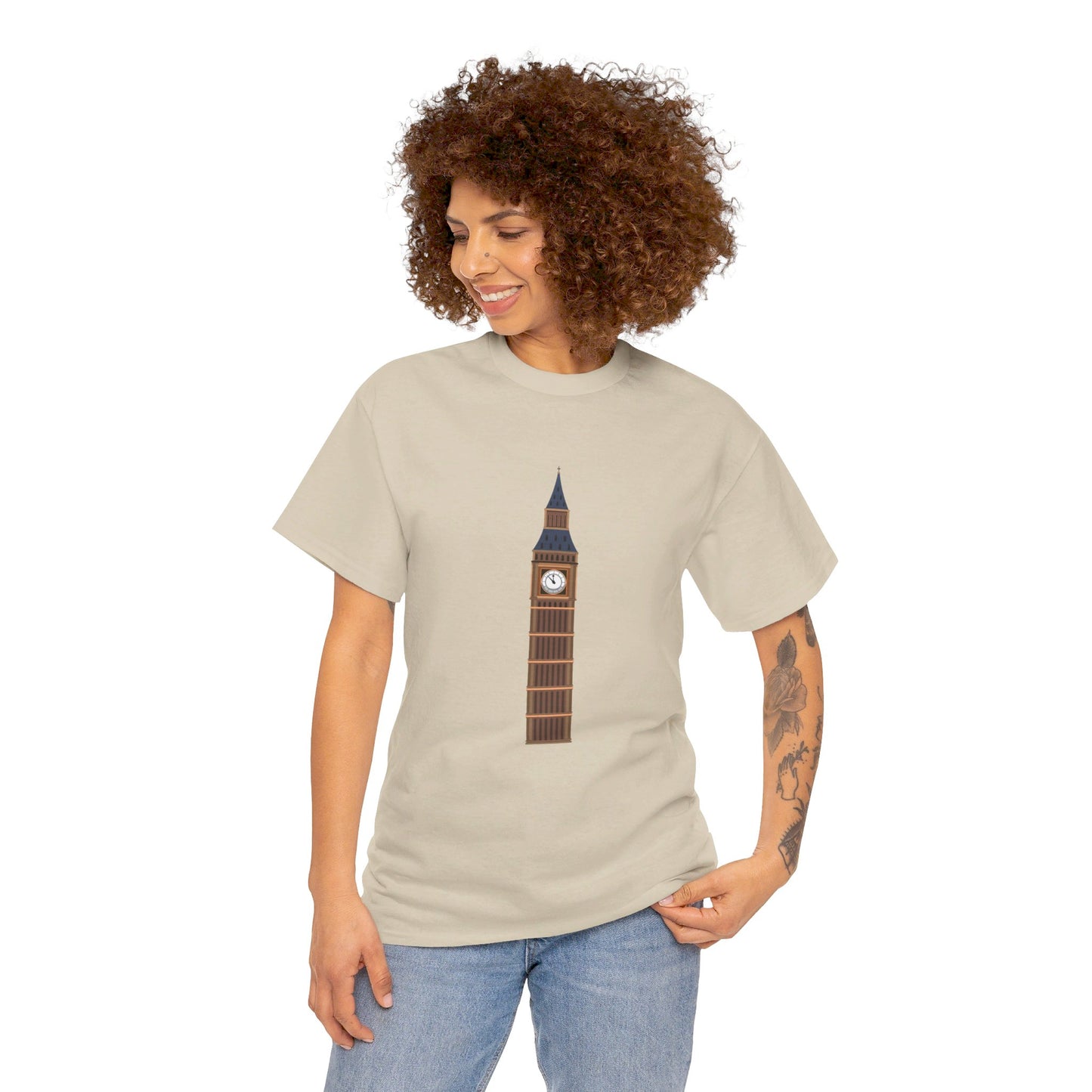 Big Ben - Iconic British Tower and Landmark Classic Unisex Heavy Cotton T-shirt