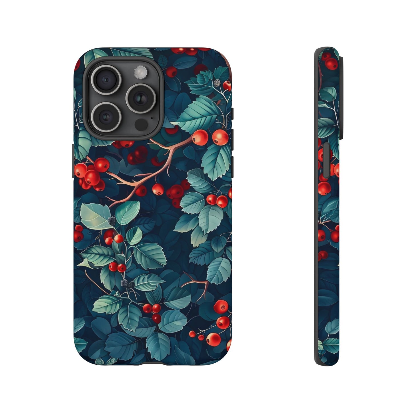 Berry Blossom Phone Case - Nature Lover's Gift, Floral Design, Cute Accessory for Spring, Unique Tech Cover, Perfect for Holidays