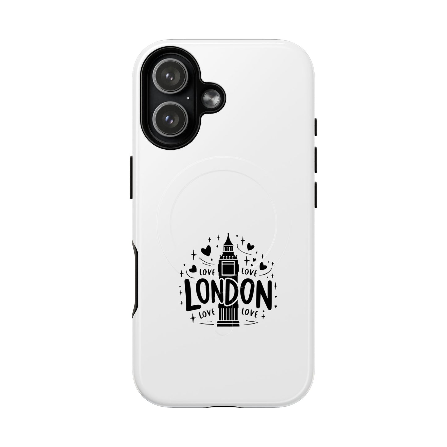 London Love Tough Magnetic Phone Cases, Durable Phone Cover, Travel Gift, London Souvenir, Protective Phone Case