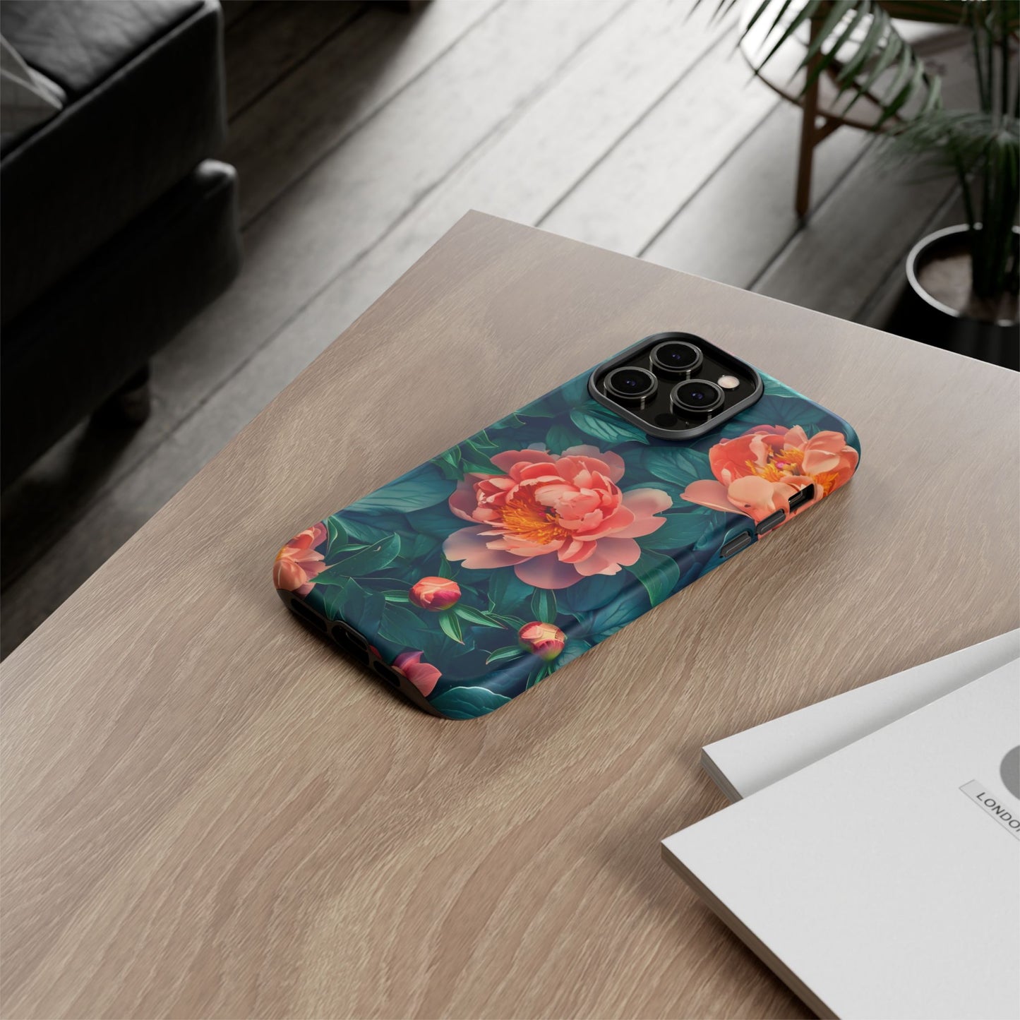 Floral Phone Case - Tough Cases, Flower Design, Botanical Art, Phone Accessory, Gift for Her, Nature Lovers