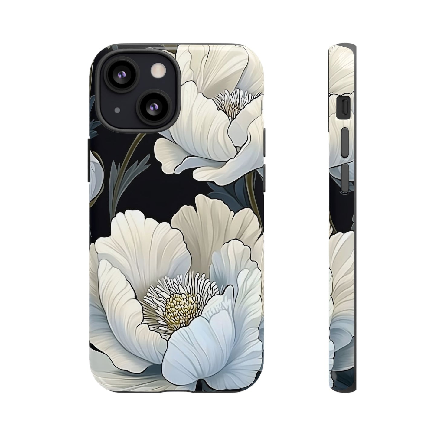 Floral Phone Case, Tough Cases for Women, Stylish Phone Cover, Floral Design Phone Protector, Nature Inspired Tech Accessories
