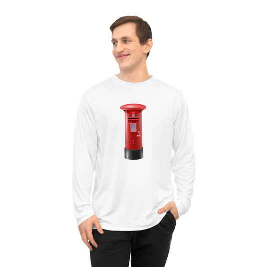 Unisex Performance Long Sleeve Shirt - Classic UK Royal Mailbox