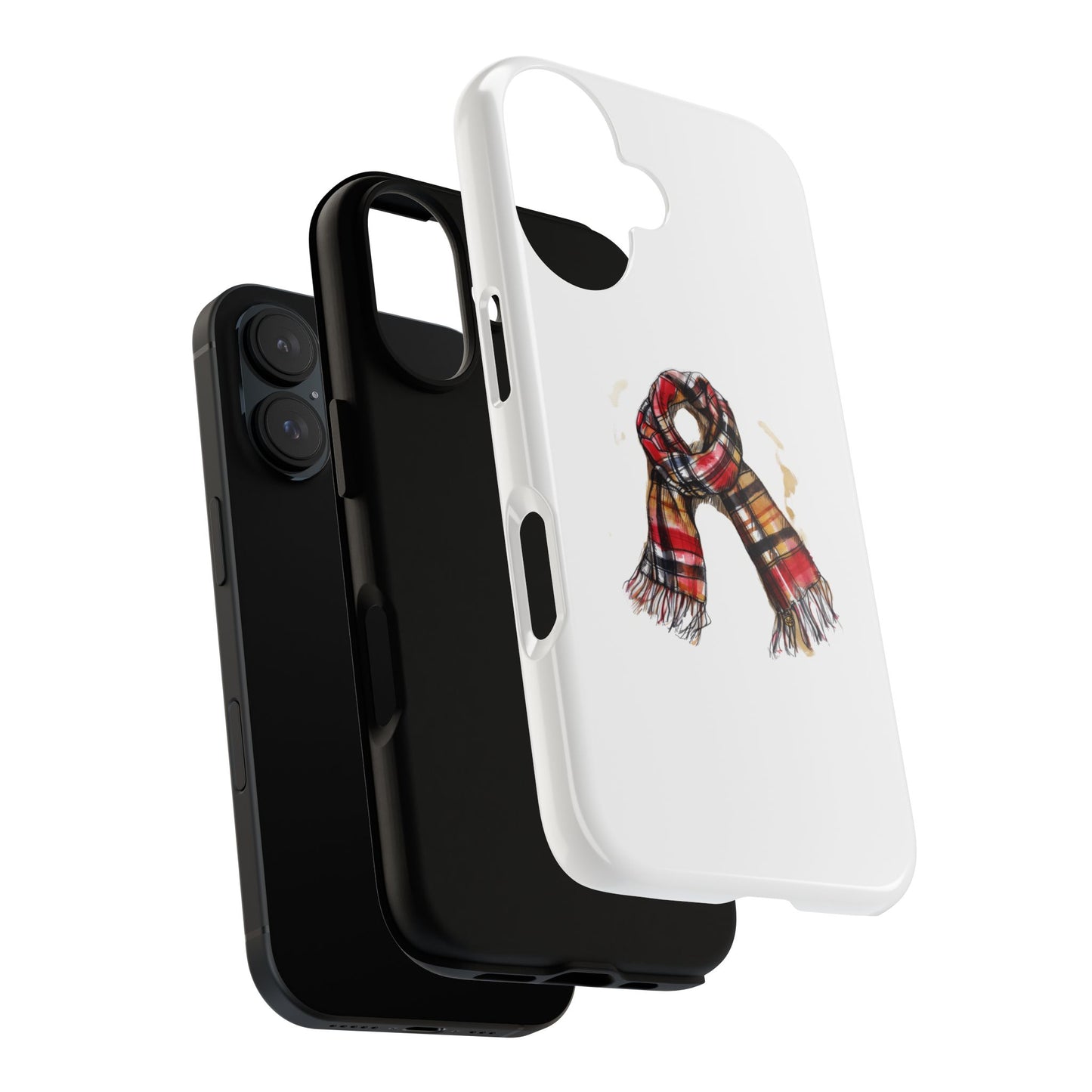 Stylish Phone Case with Cozy Scarf Design