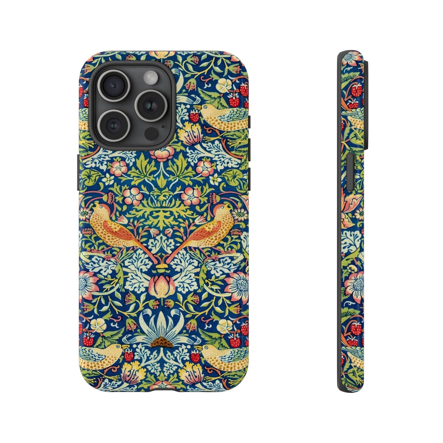 Floral Phone Case | Tough Cases, Stylish Protection, Unique Gift, Eco-Friendly, Floral Pattern, Bird Design