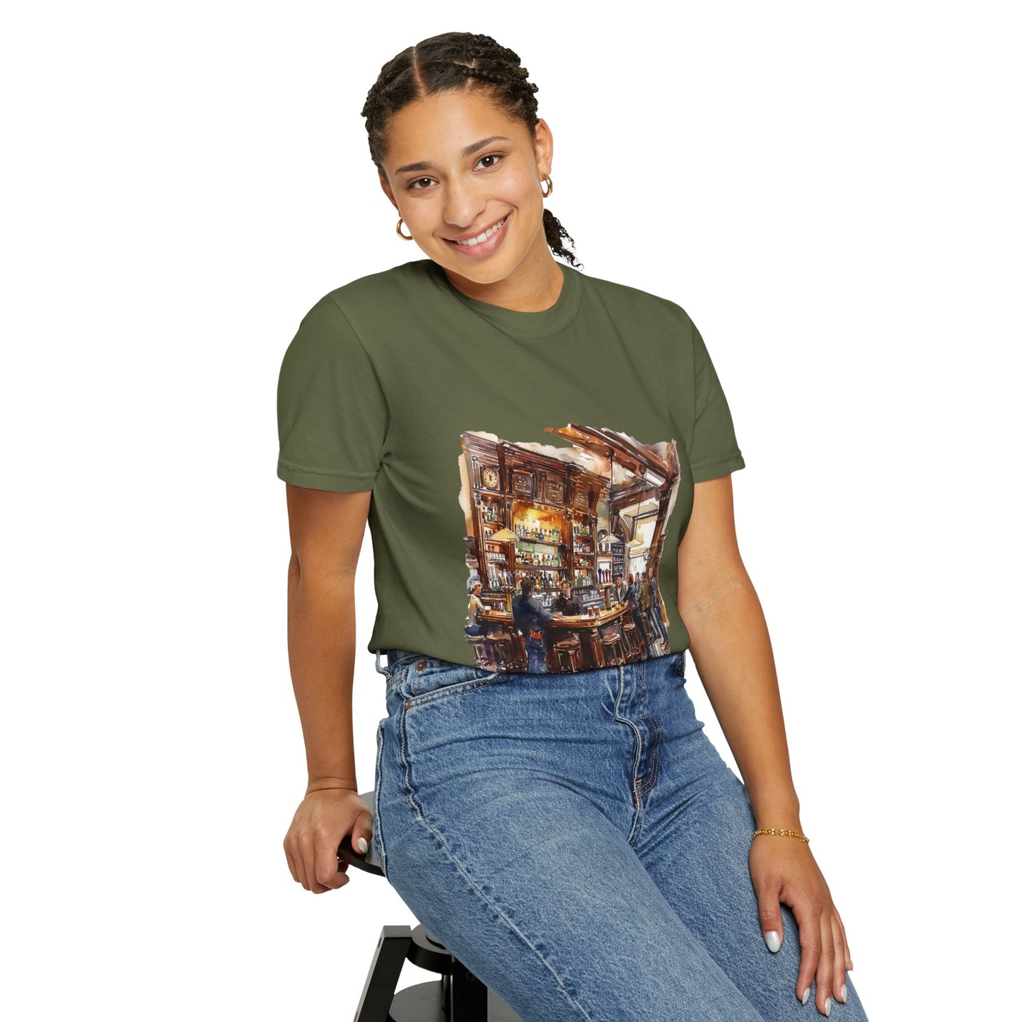 Unisex Garment-Dyed T-shirt - The Classic British Pub