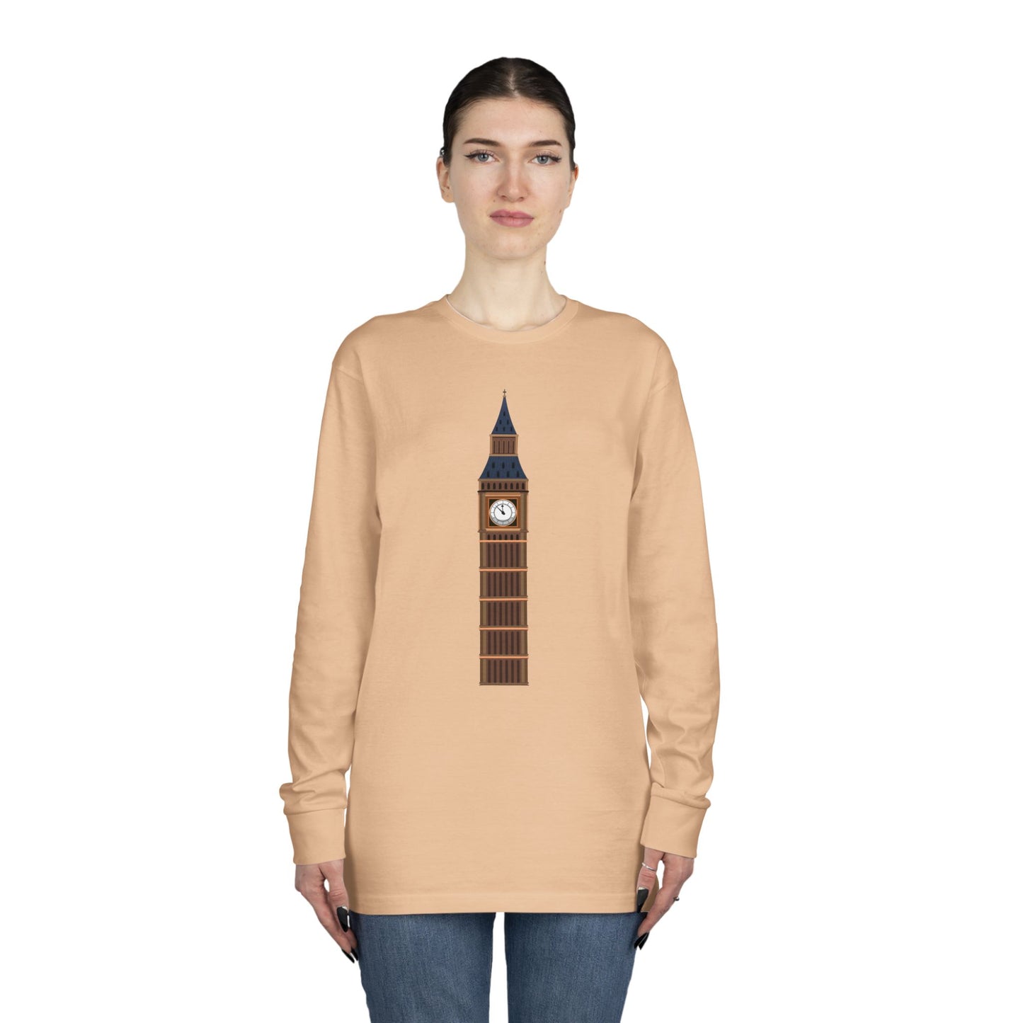 Long Sleeve Crewneck Tee - Big Ben and British Heritage