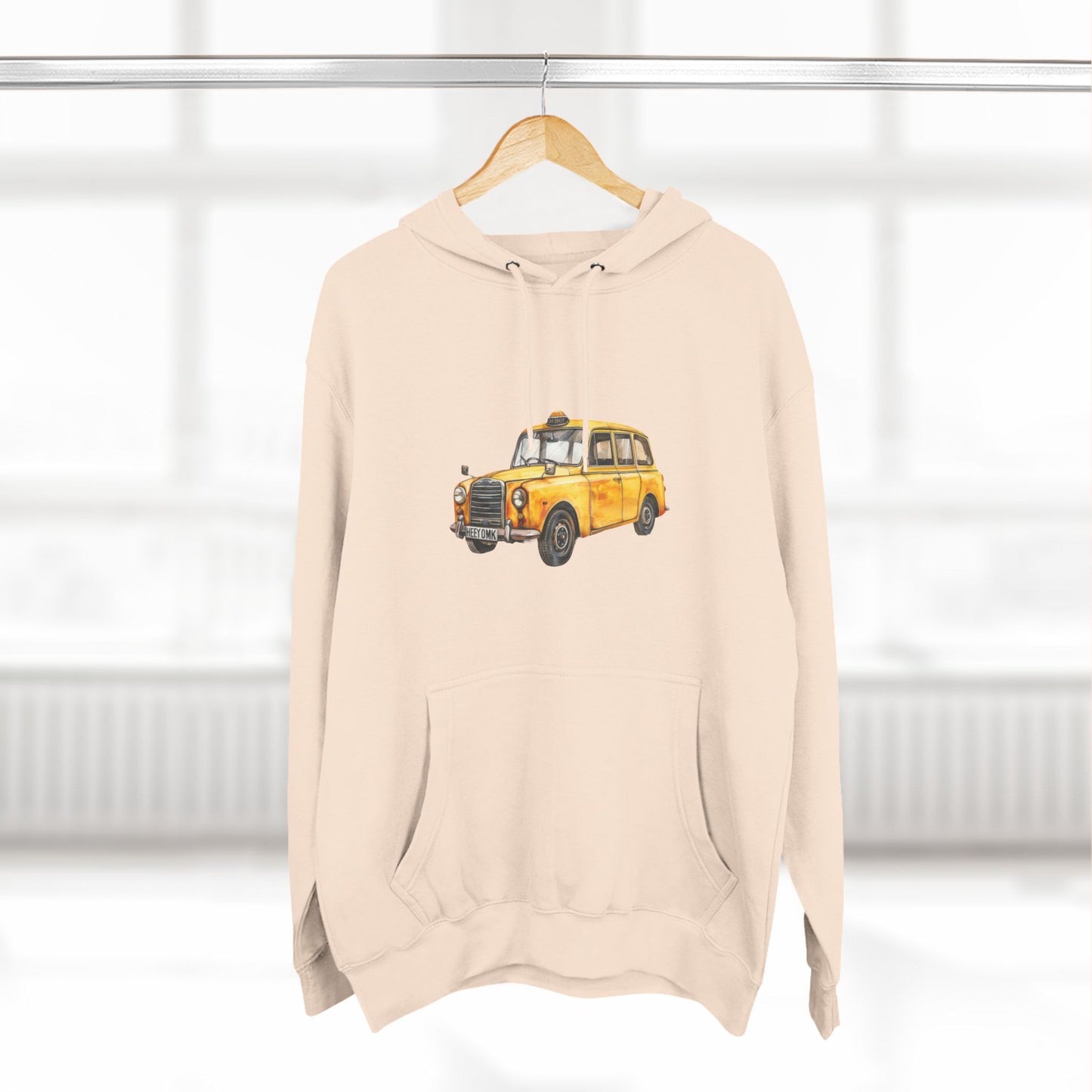 Vintage Car Classical Three-Panel Fleece Hoodie
