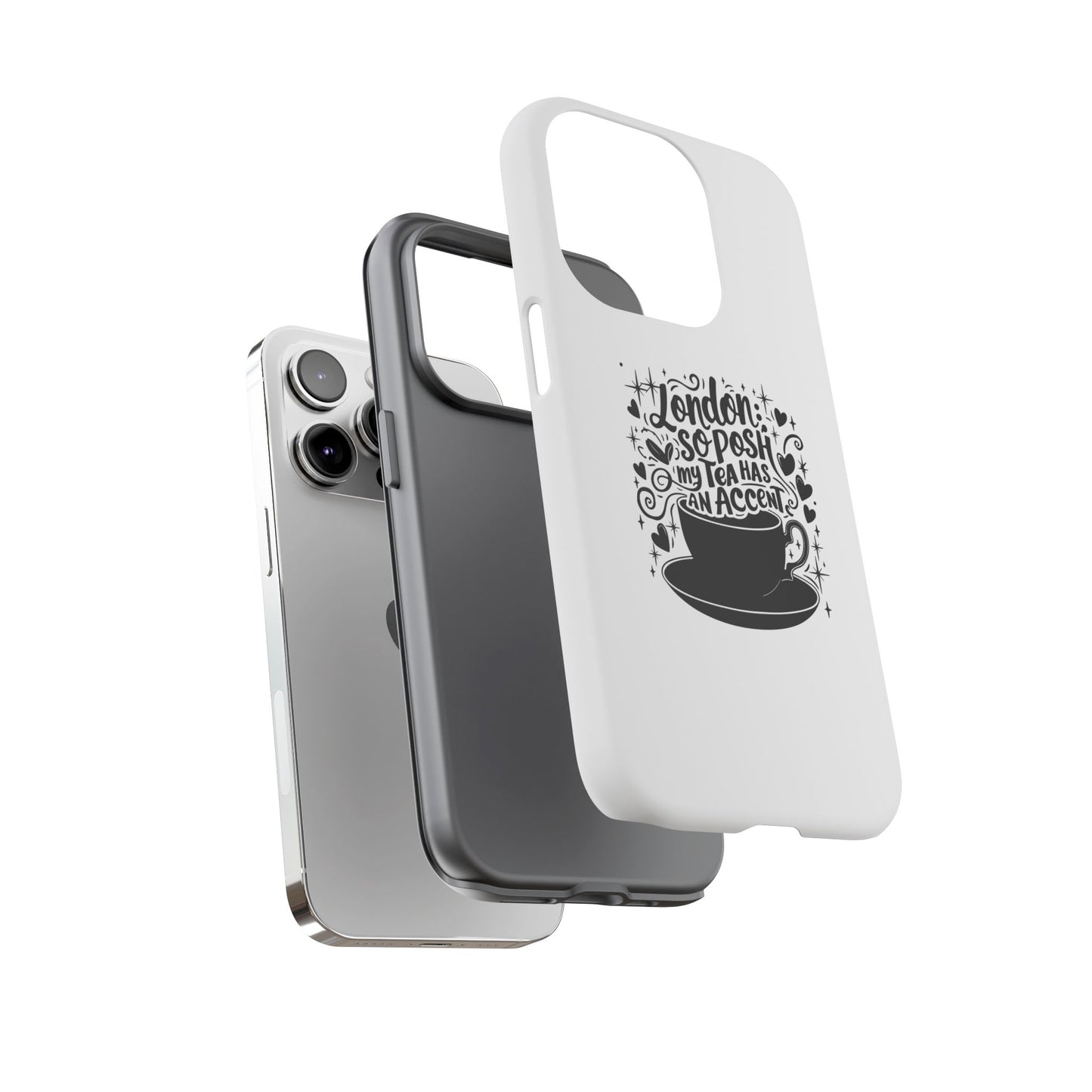 Posh Tea iPhone Case - London Accent Design