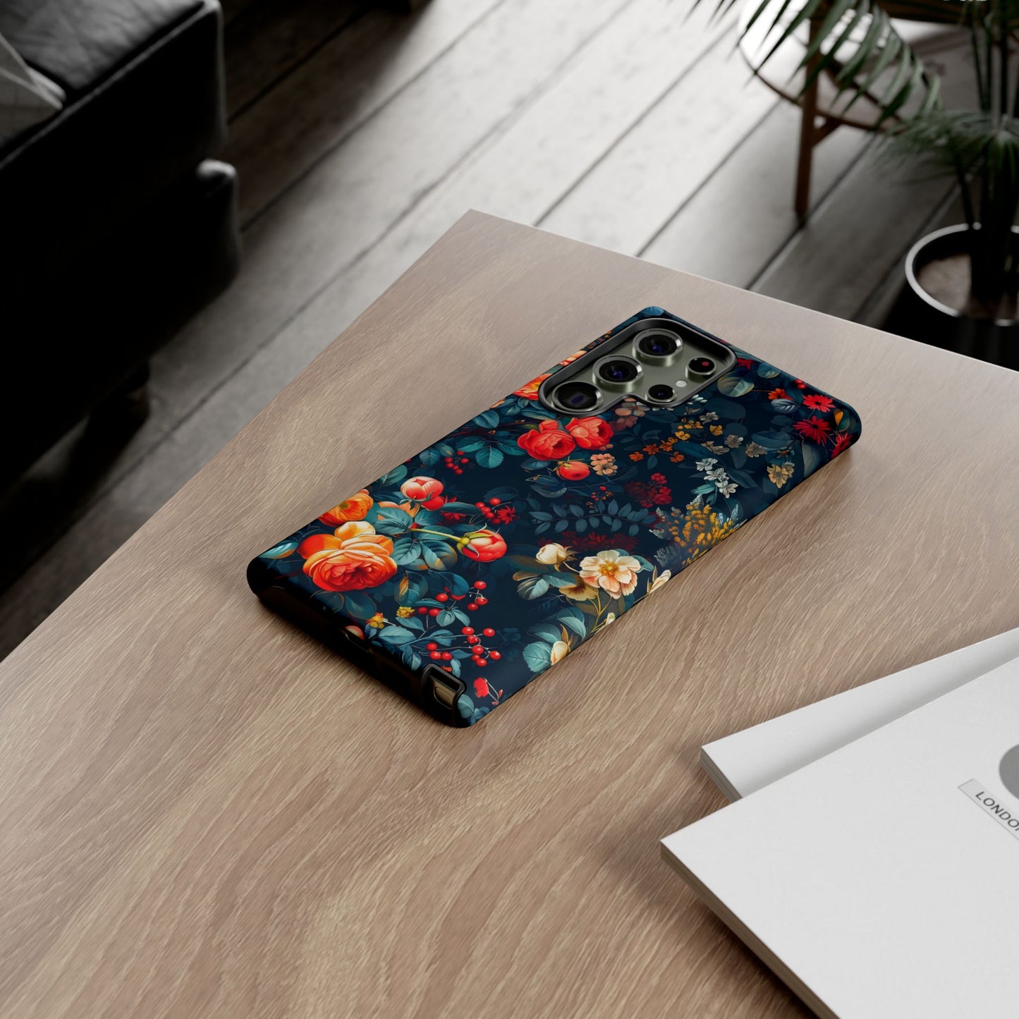 Floral Phone Case - Tough Cases, iPhone Protection, Elegant Floral Design, Gift for Her, Stylish Tech Accessory
