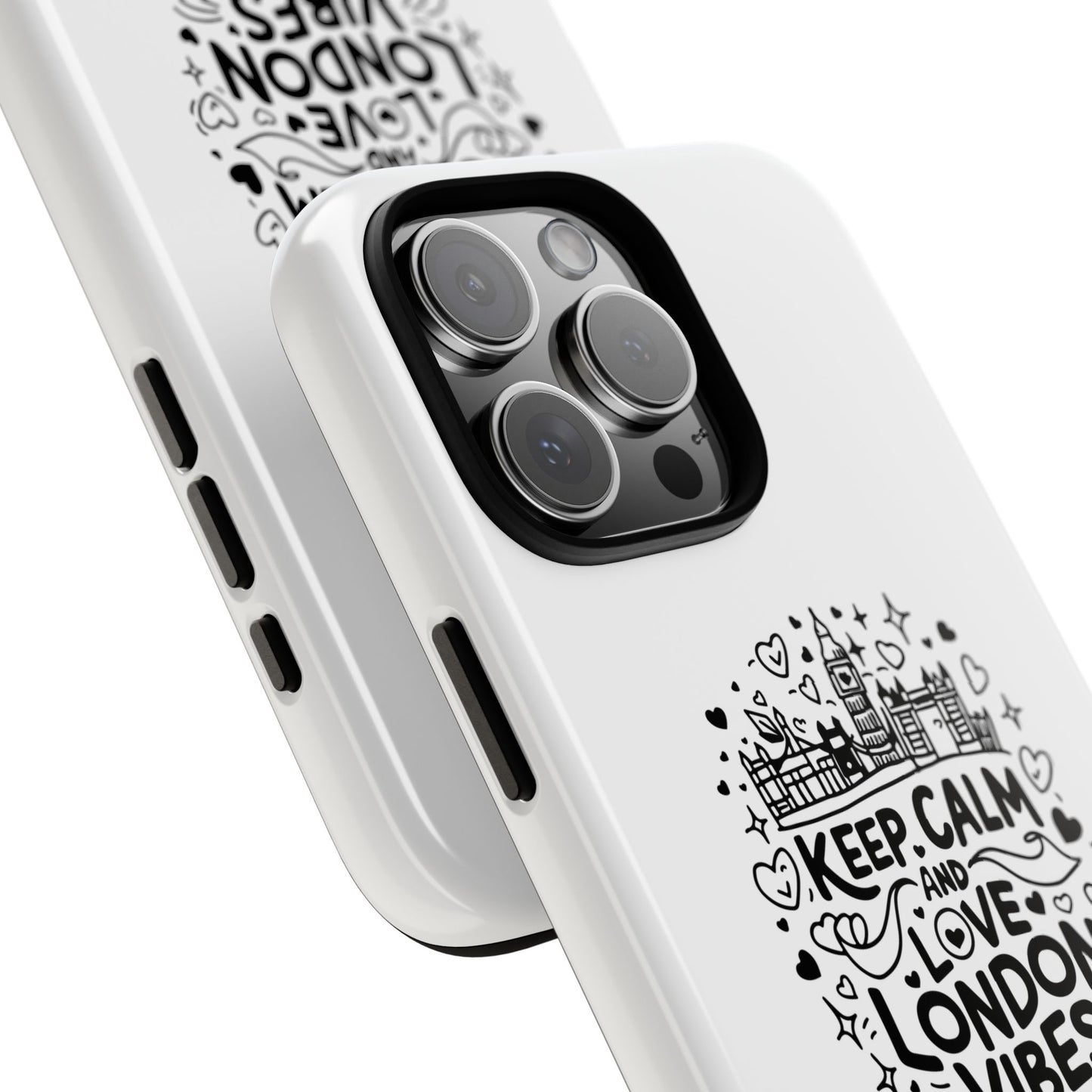 Tough Cases: Keep Calm and Love London Vibes Phone Case