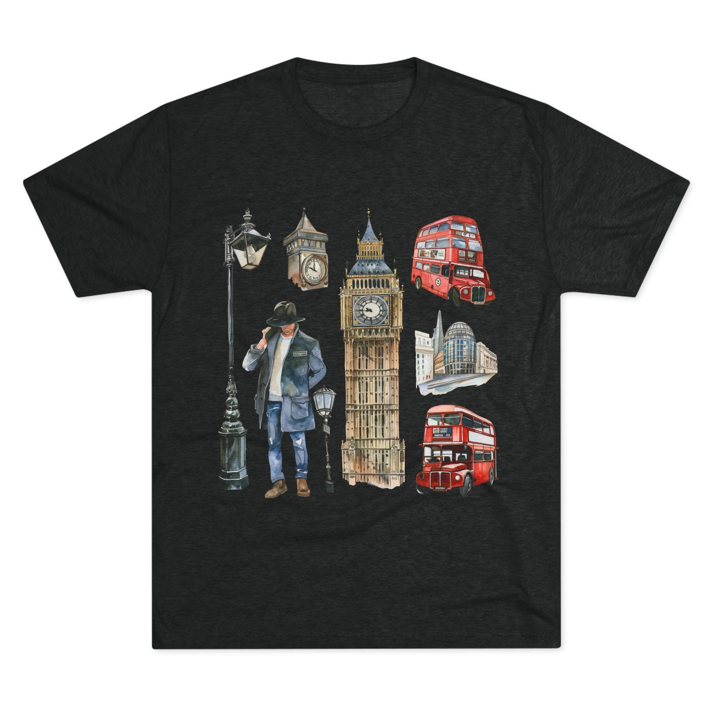 Vintage England Iconic Unisex Tri-Blend Crew Tee