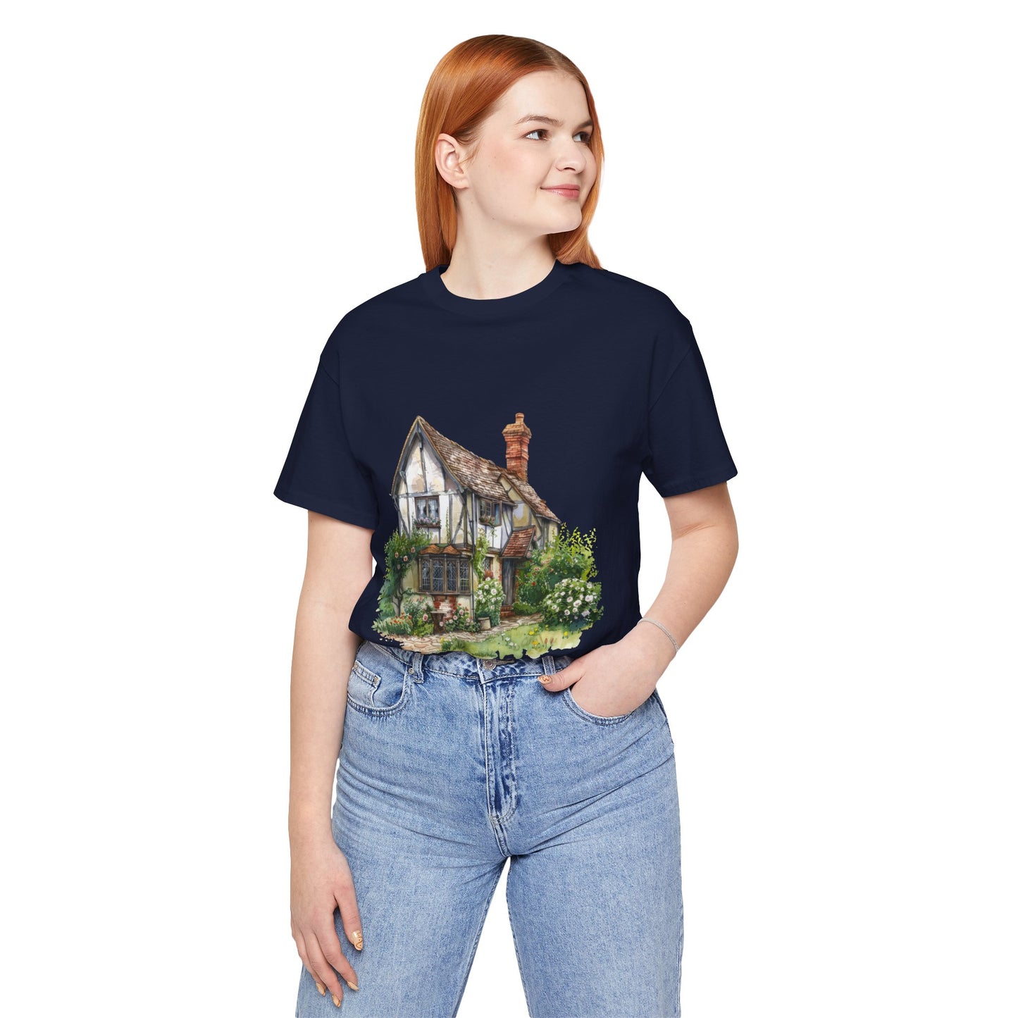 Unisex Jersey Short Sleeve Tee - Timeless Beauty - British Village Homes
