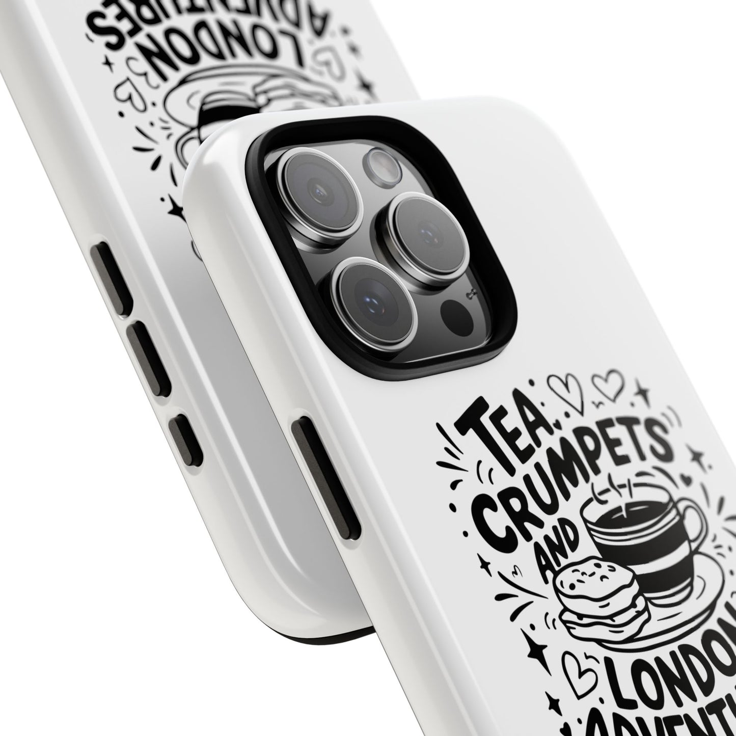 Tea, Crumpets, and London Adventures - Cute Gift for Tea Lovers, London Souvenir, Travel Accessory, Unique Phone Cover