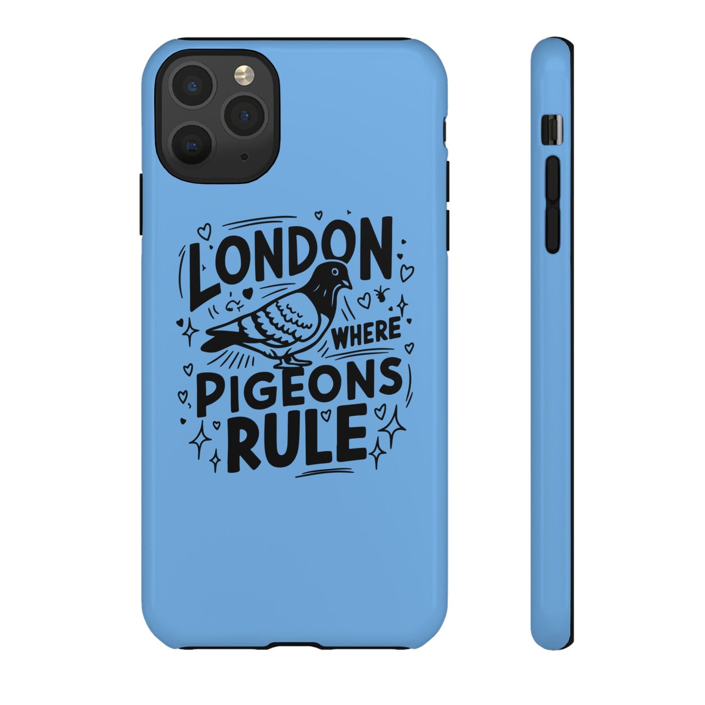 London Pigeon Phone Case, Urban Art Accessory, Tough Phone Cover, Gift for Bird Lovers, London Souvenir, Unique Cell Phone Case