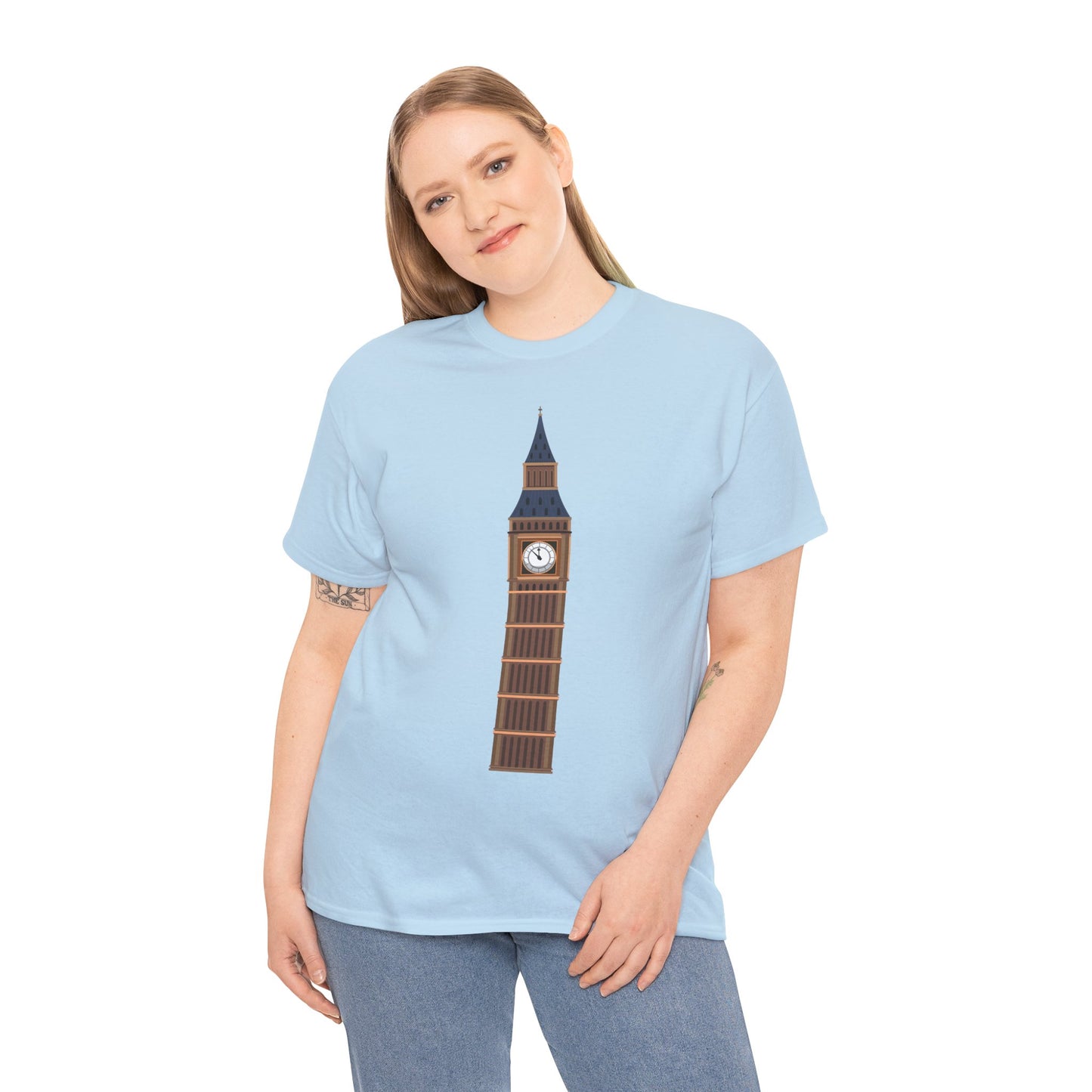 Unisex Heavy Cotton Tee - Keeping Time - The Clock Tower of Westminster