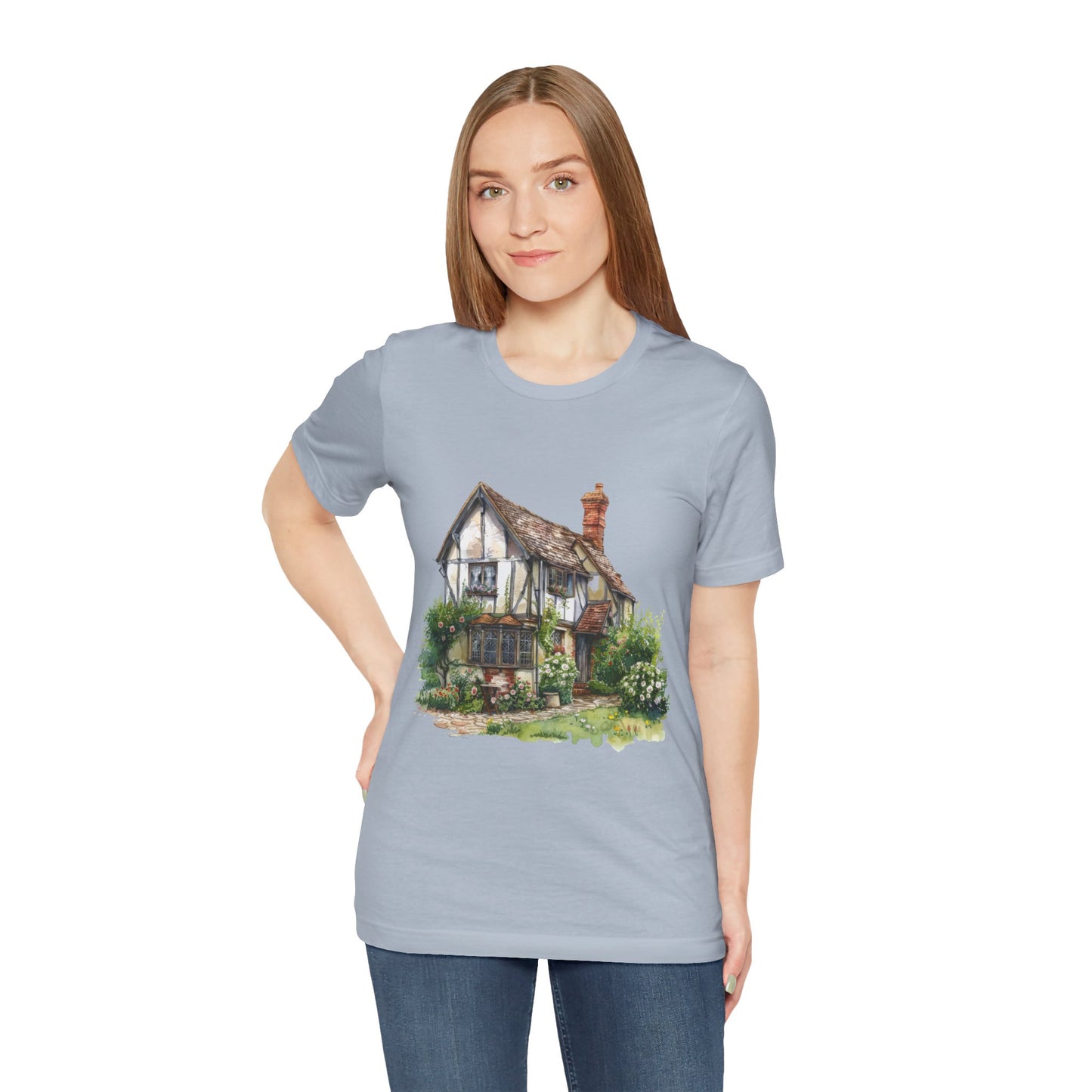 Unisex Jersey Short Sleeve Tee - Timeless Beauty - British Village Homes