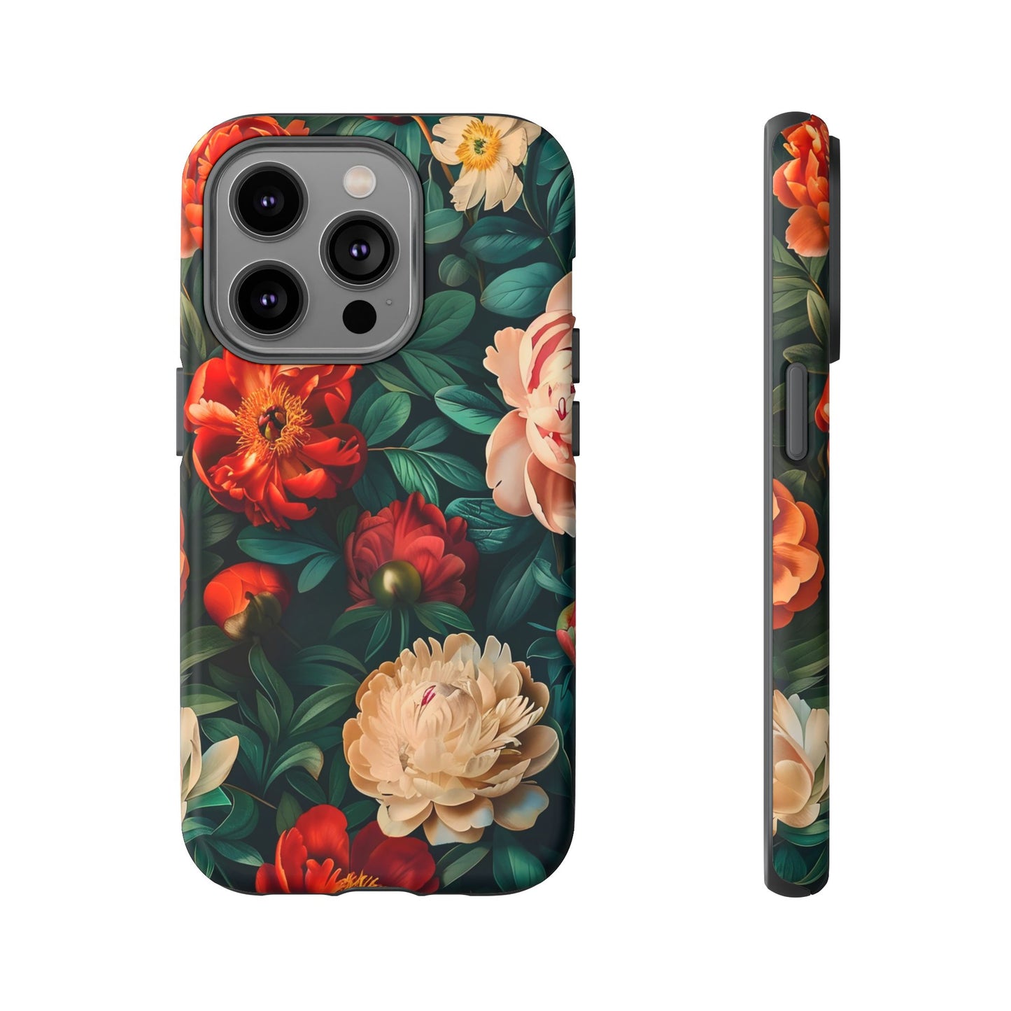 Floral Phone Case - Tough Cases, Vibrant Protection, Gift for Her, Cute Floral Design, Trendy Accessory, Perfect for Spring