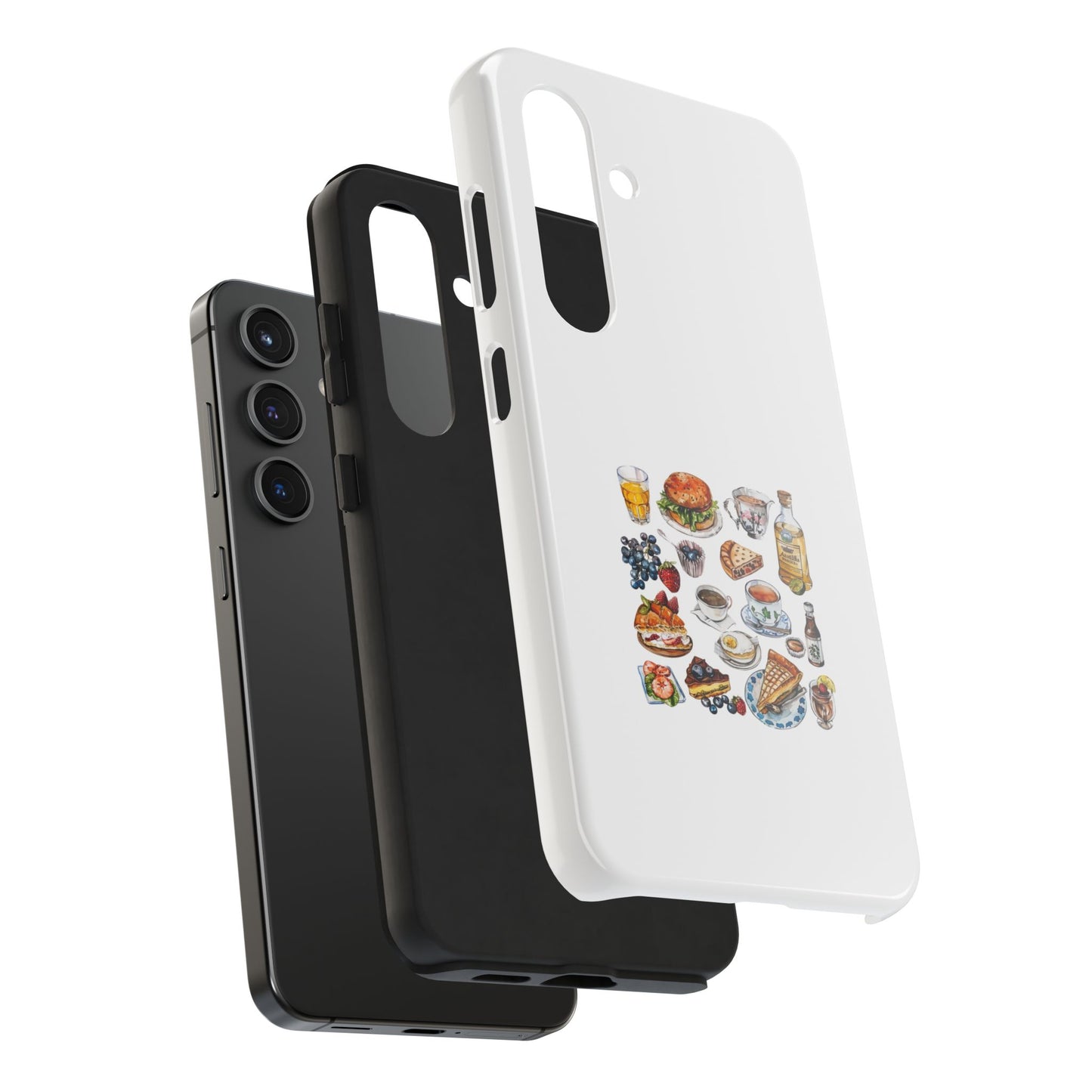 Foodie Tough Phone Case with Gourmet Feast Design