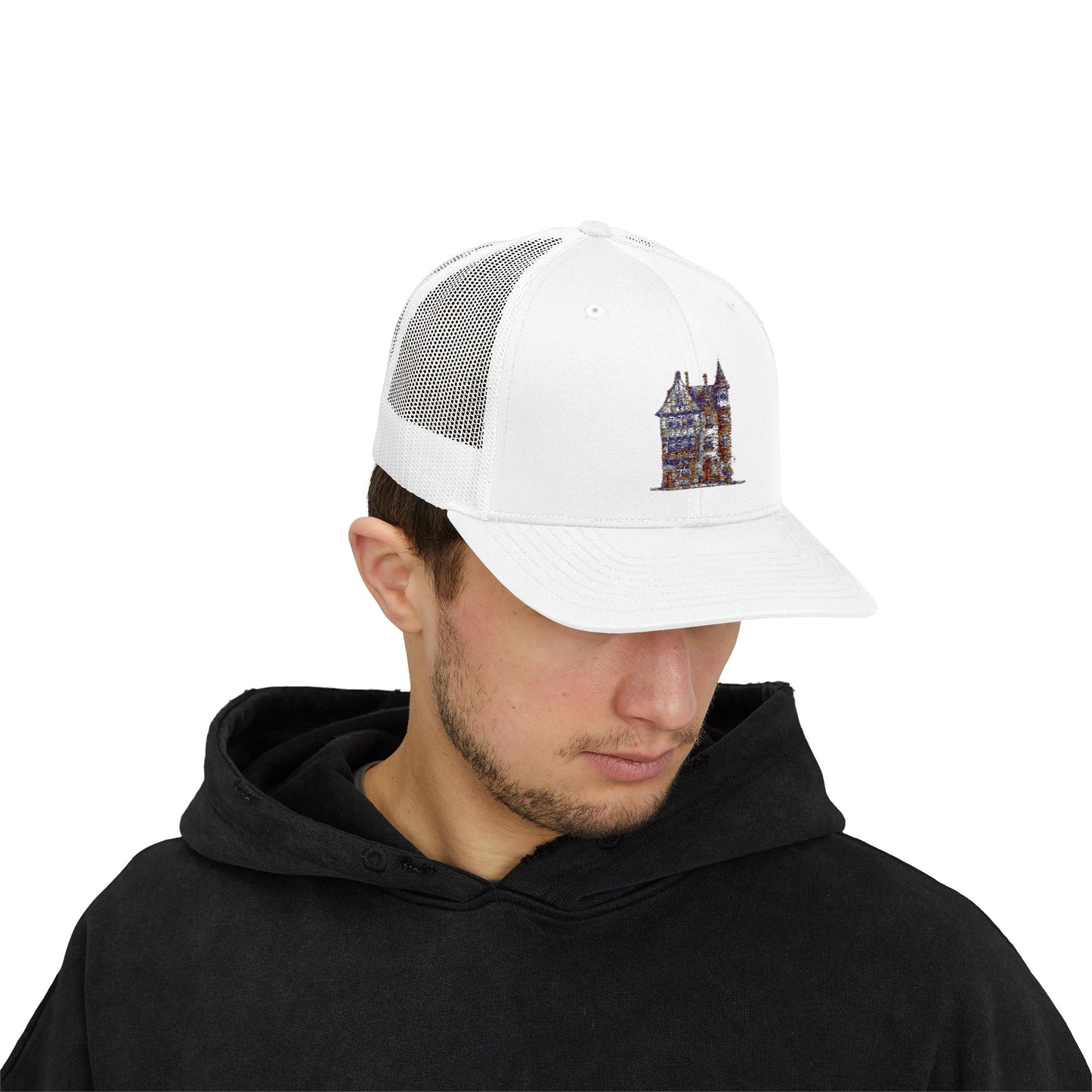 Decorative Snapback Trucker Cap, Stylish Hat for Outdoor Adventures, Ideal for Casual Wear, Great for Festivals, Unique Gift Idea