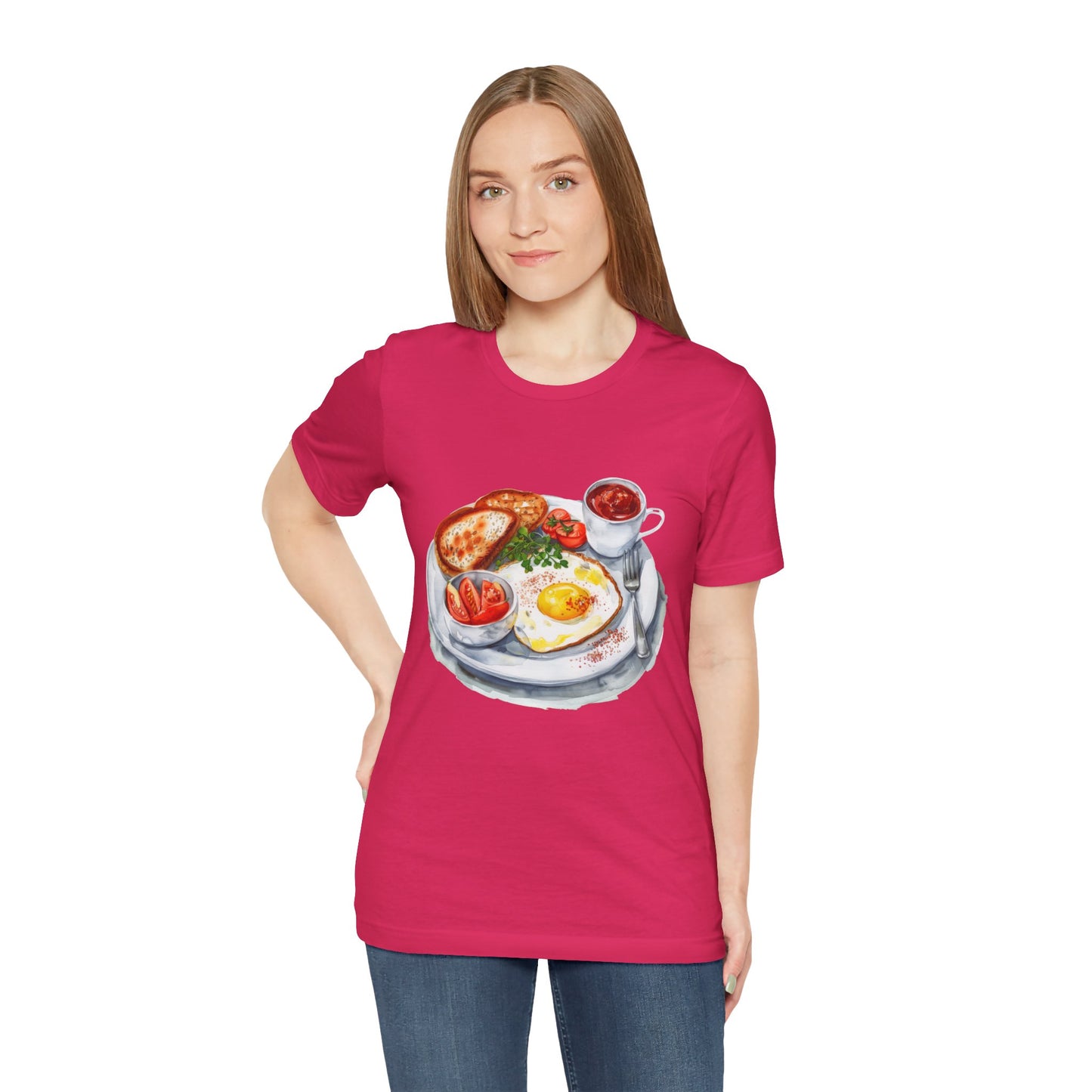 Unisex Jersey Short Sleeve Tee - From Pies to Puddings - Classic British Dishes
