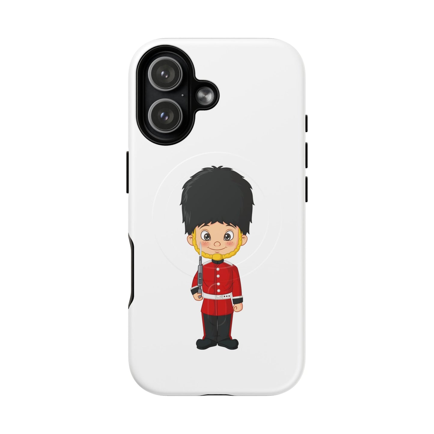 Cute Royal Guard Magnetic Phone Case, Kid's Phone Cover, Tough Magnetic Cases, Unique Gift for Kids, Birthday Gift Ideas