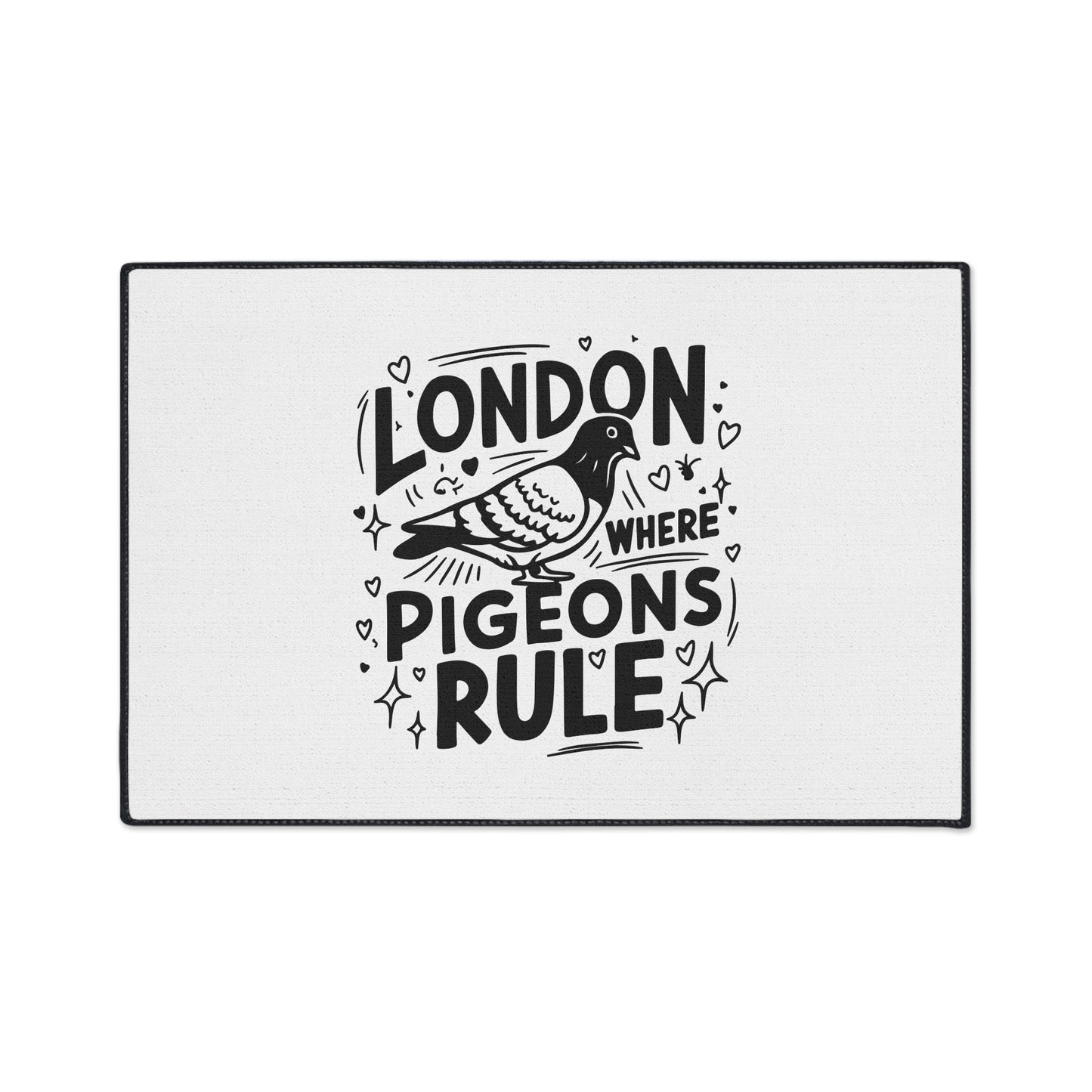 London Pigeon Floor Mat, Home Decor, Kitchen Mat, Funny Gift, Cute Entrance Mat, Bird Lover's Gift