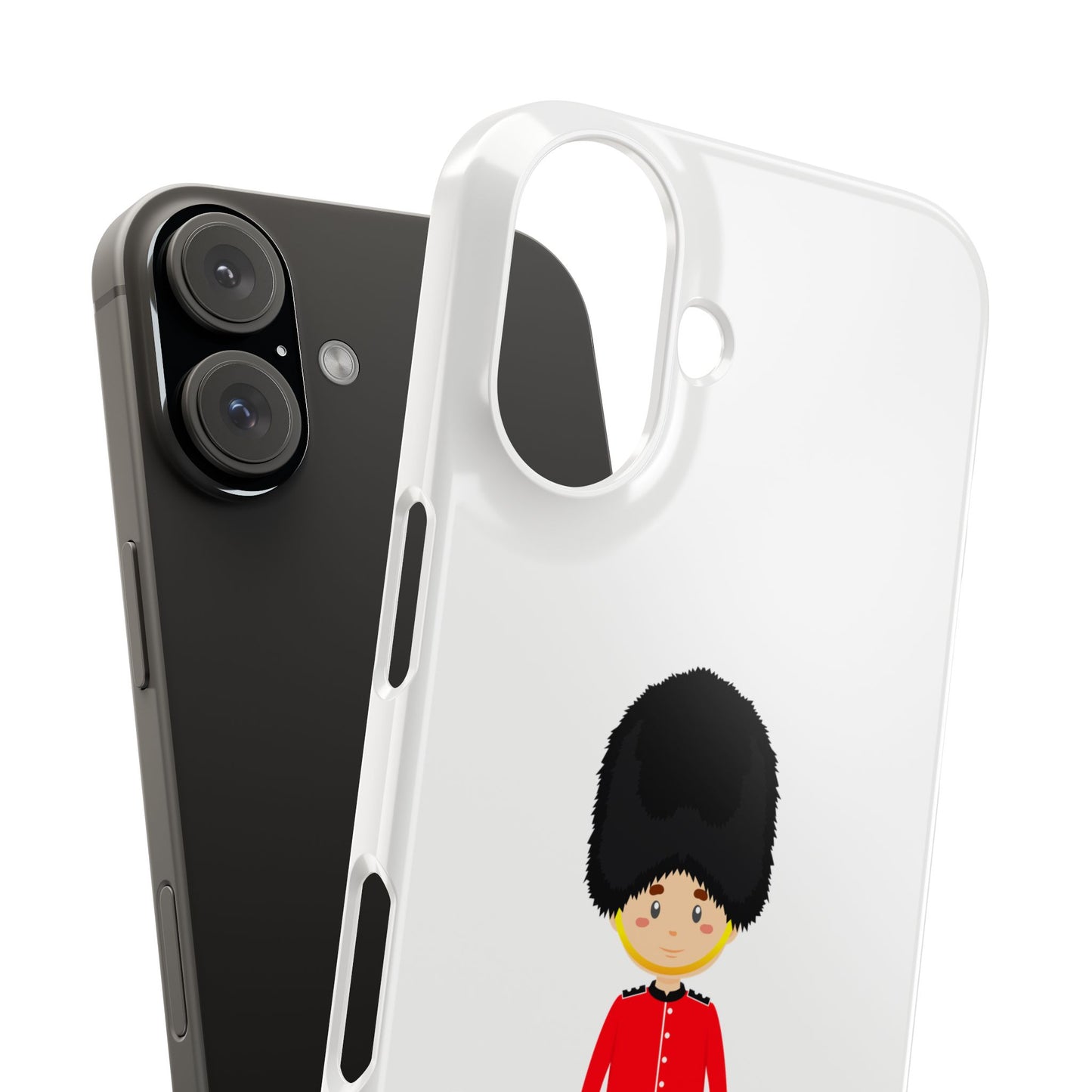 Adorable Guard Slim Phone Cases | Cute Phone Cover, Unique Gift, London Theme, Kid-Friendly Design, Cheerful Accessory