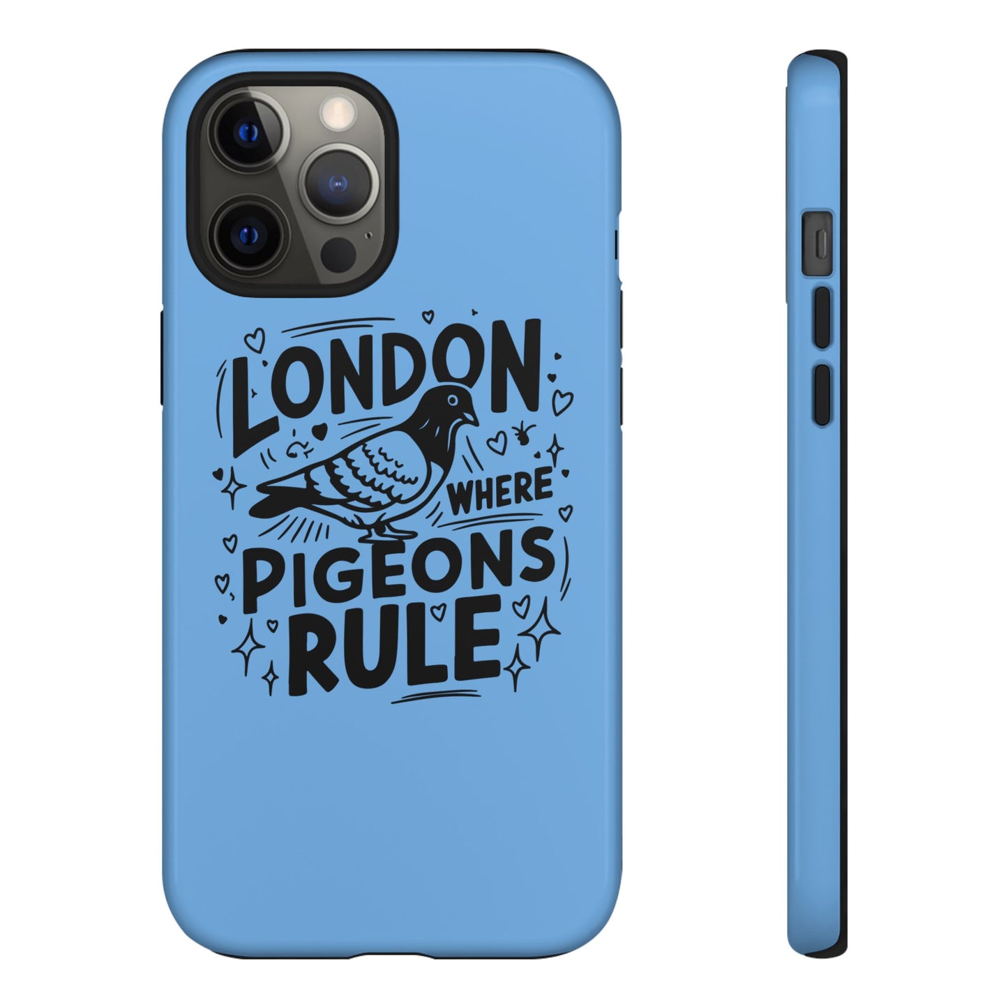London Pigeon Phone Case, Urban Art Accessory, Tough Phone Cover, Gift for Bird Lovers, London Souvenir, Unique Cell Phone Case