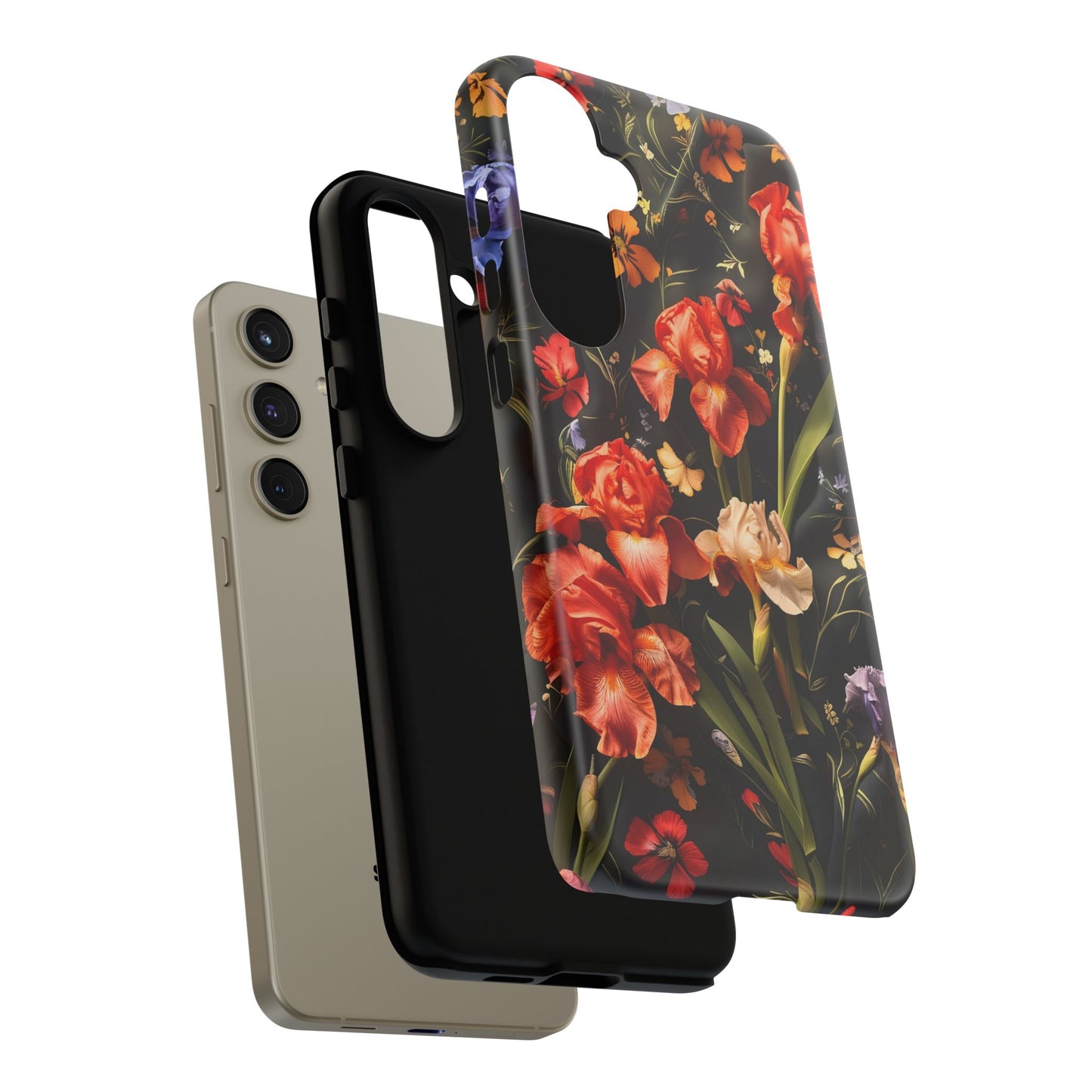 Floral Tough Case for Phone, Durable Protective Phone Cover, Gift for Flower Lovers, Phone Accessories, Spring Vibes