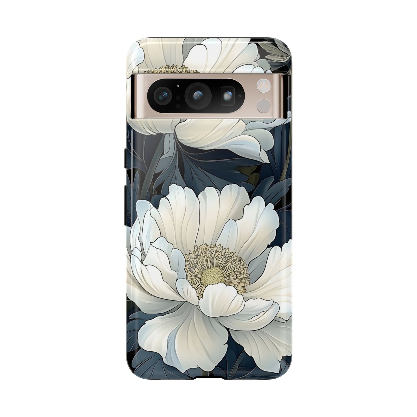 Elegant Floral Phone Case, Floral iPhone Cover, Flower Art Phone Case, Eco-Friendly Mobile Protection, Tough & Stylish Phone Case